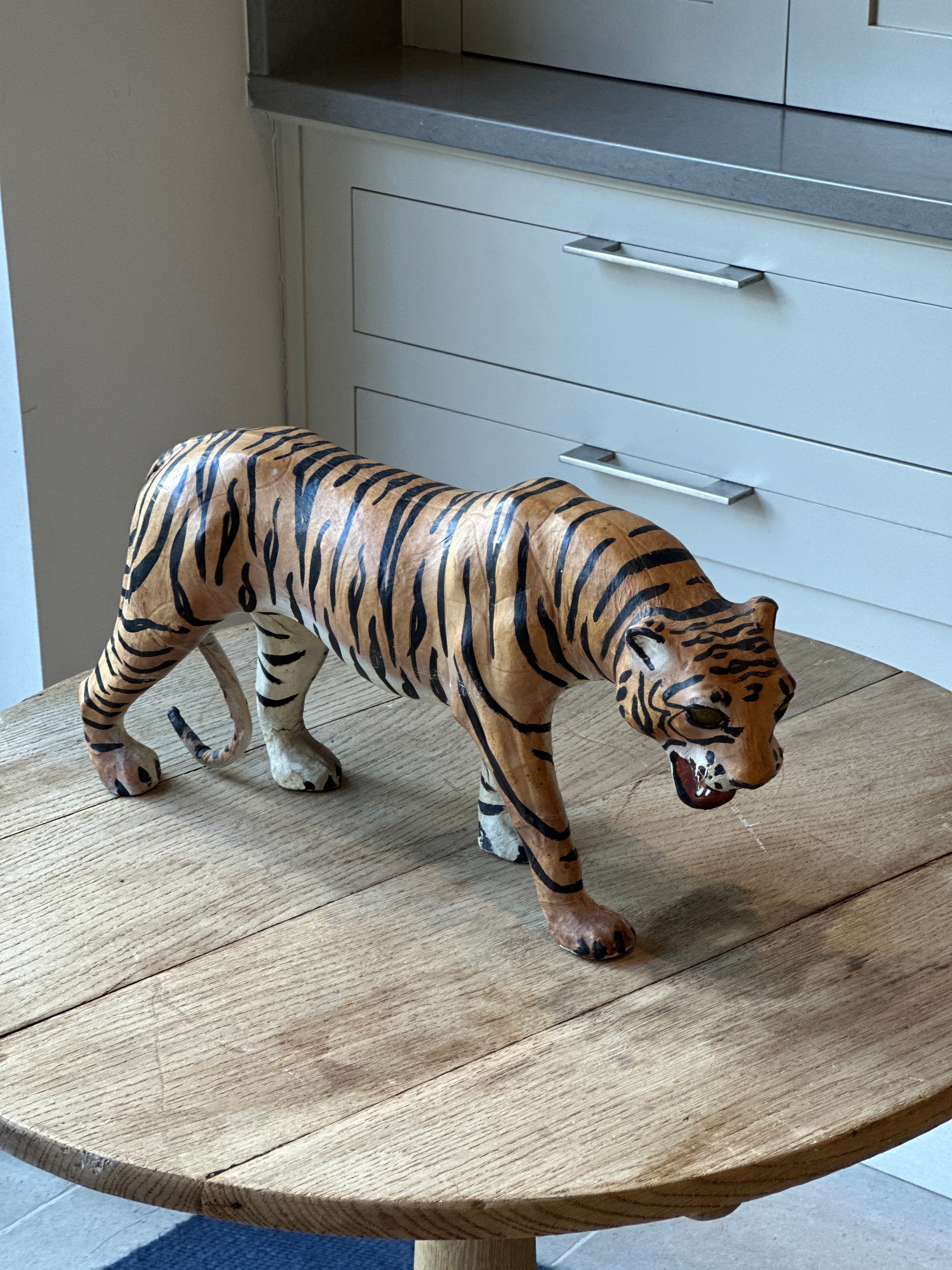 Large Decorative Leather Bengal Tiger