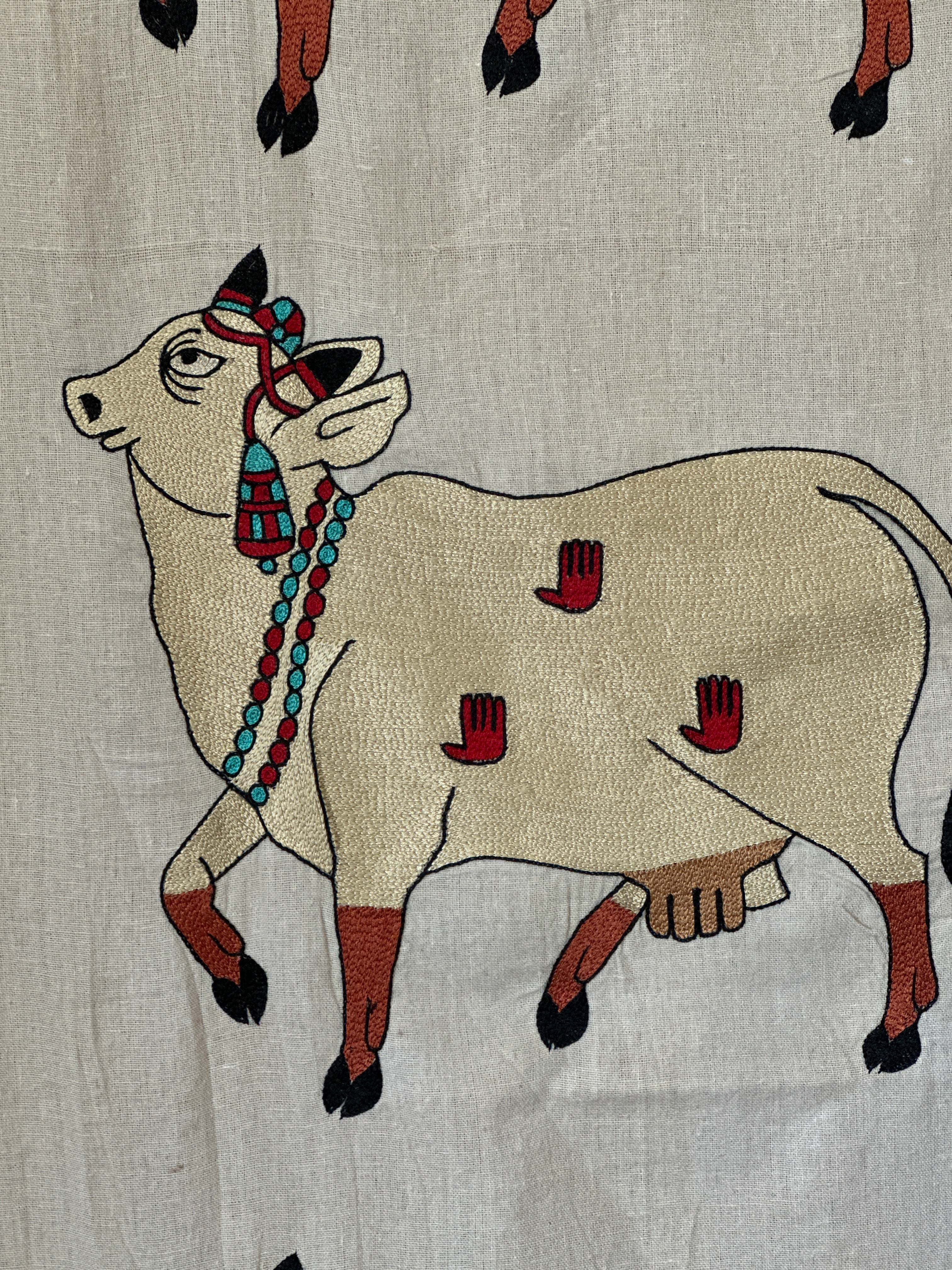 Vintage Sacred Cow Pishwai Wall Covering