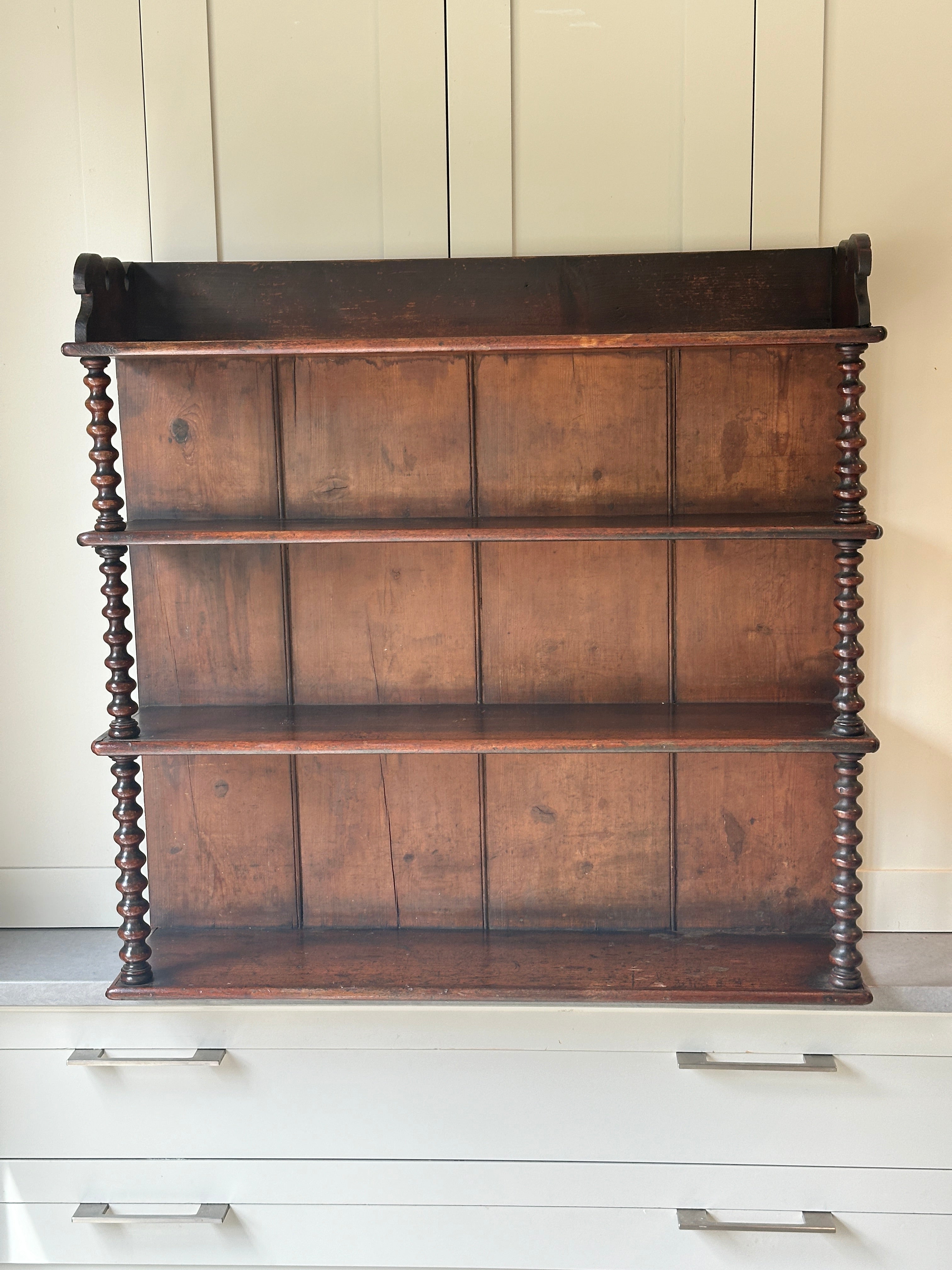 Amazing Large Bobbin Wall Shelves