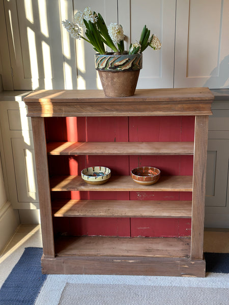 Vintage Pine Shelves with Red interior