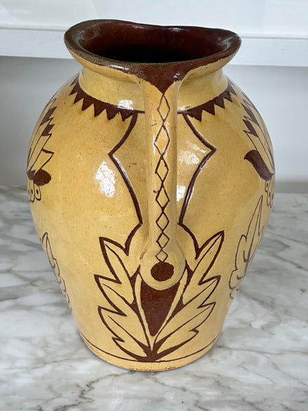 Terracotta Devonshire Slipware Vase