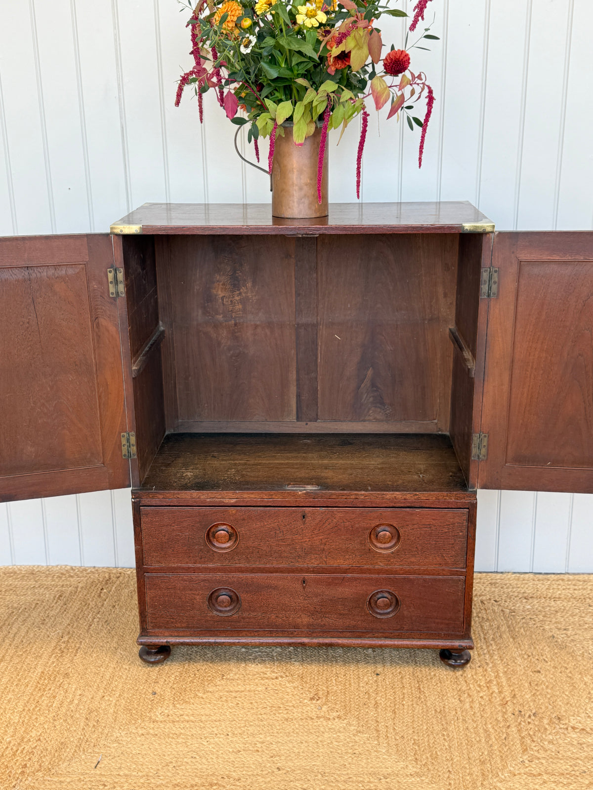 A late 19th Century 2 Part Campaign Chest