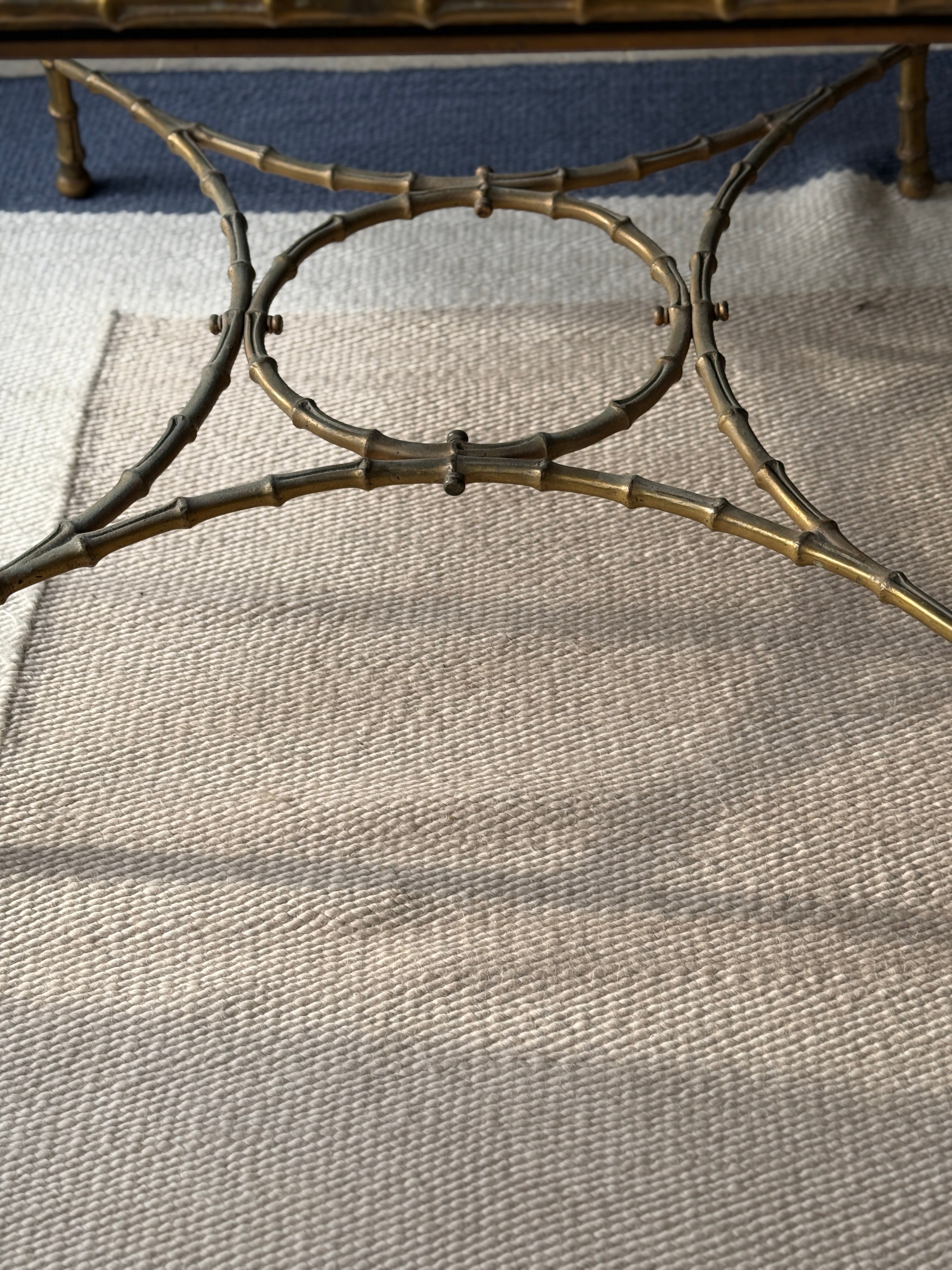 French Bronze  and Onyx Coffee Table