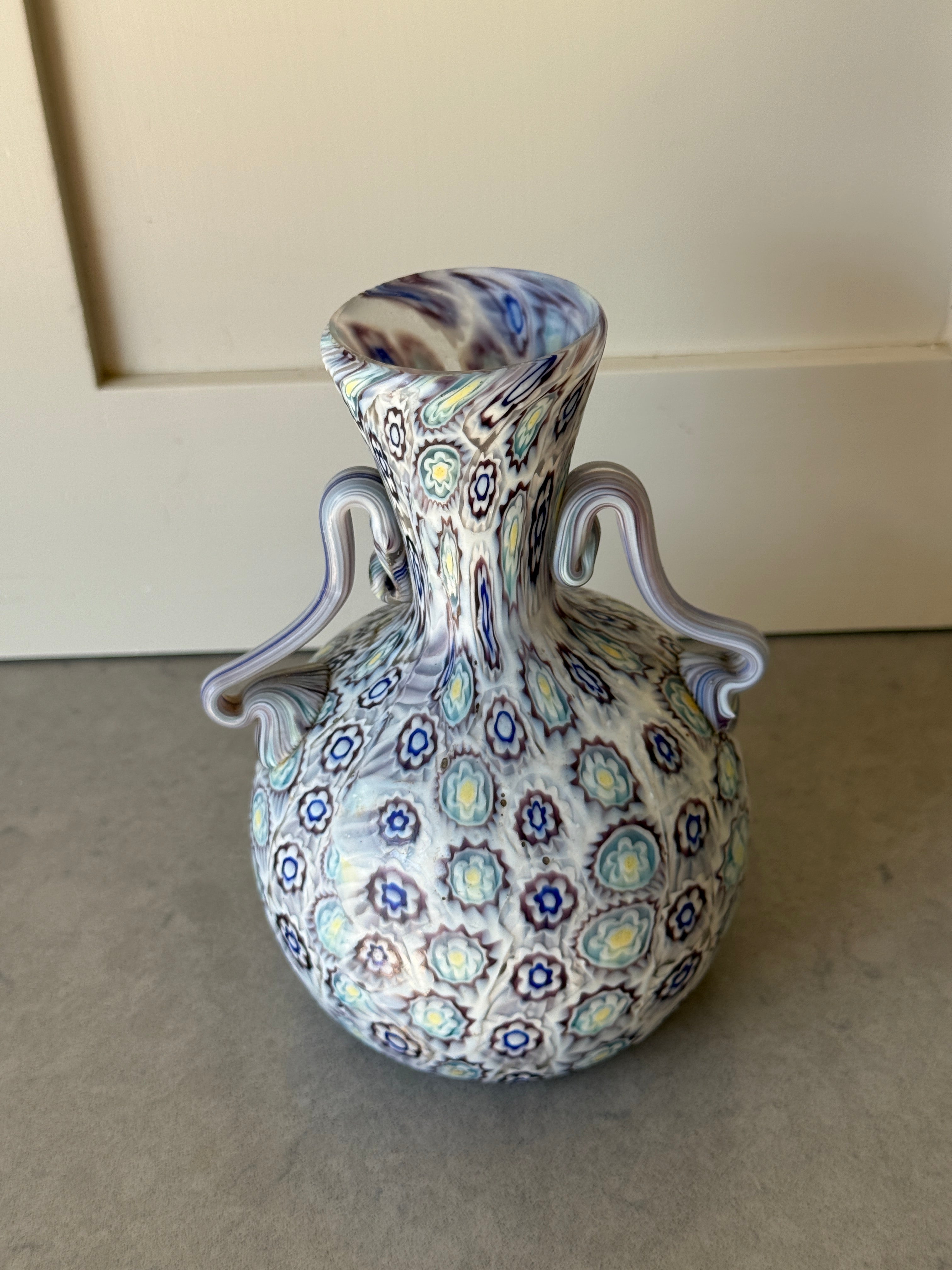 Murano Pale Blue Glass Urn for Fratellis Toso
