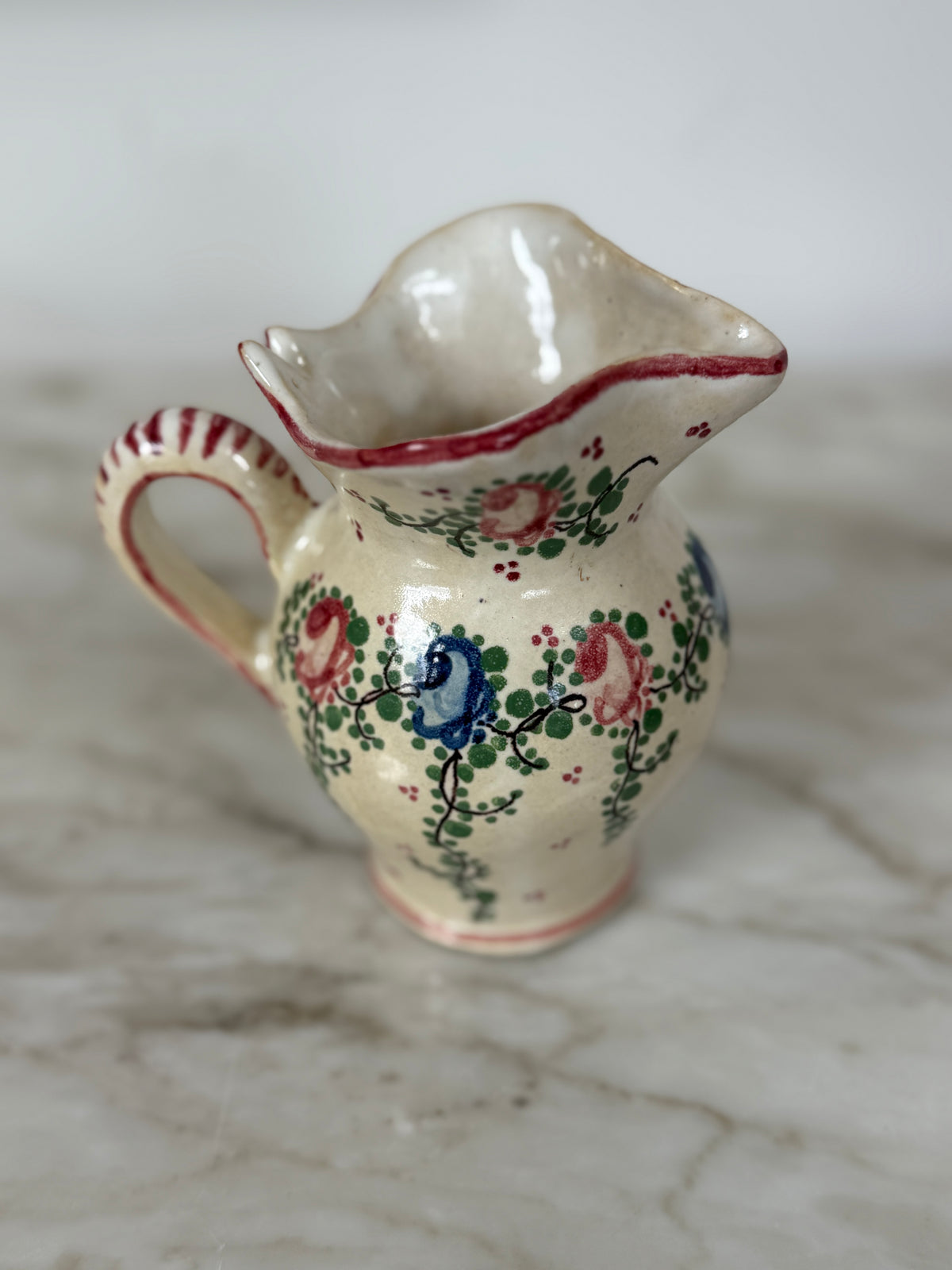 Small French Floral Milk Jug