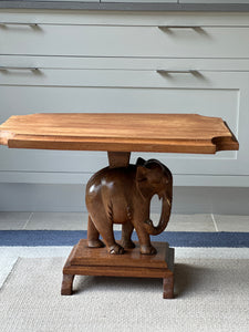 Vintage Side table with Indian Elephant base