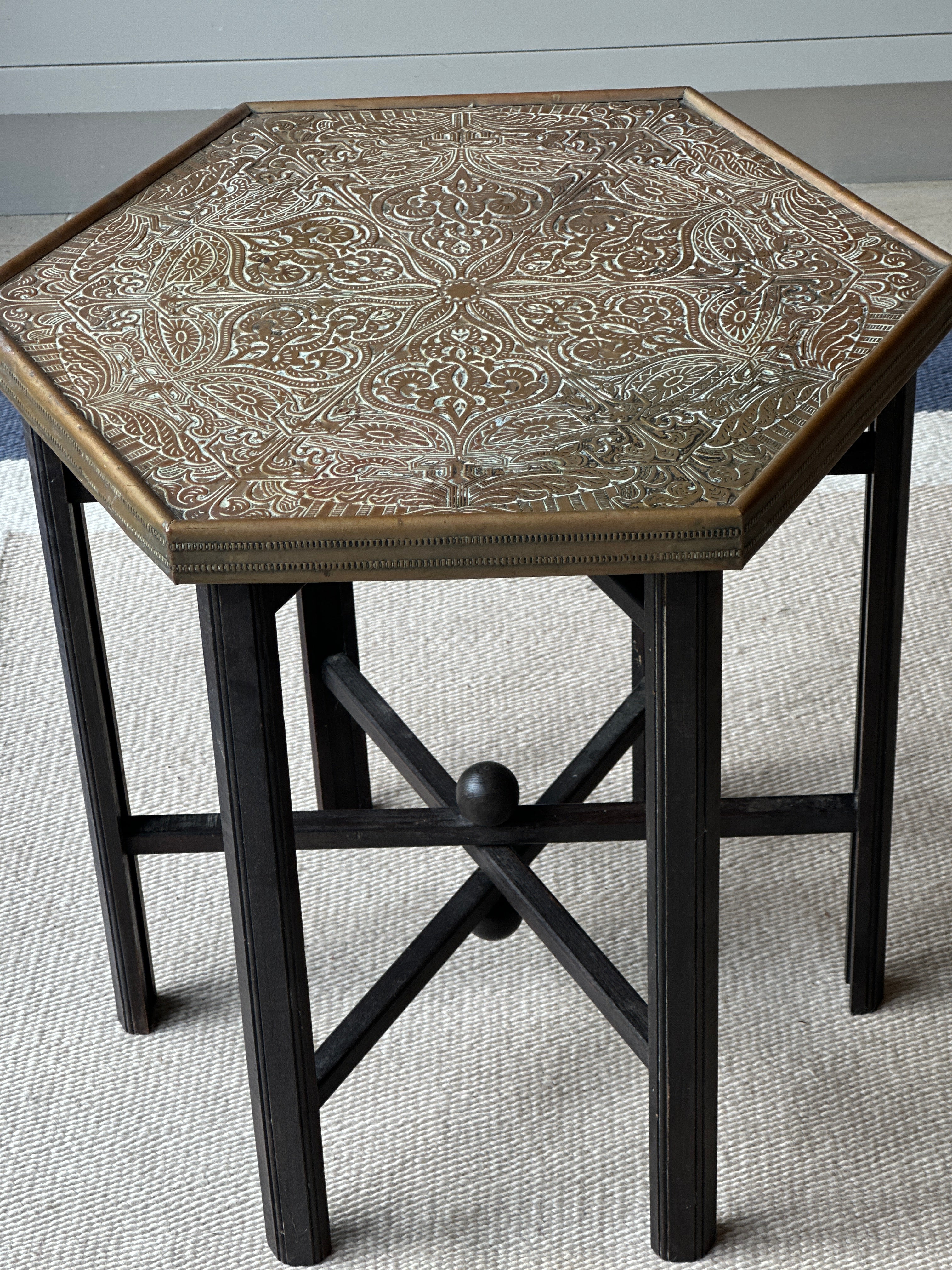 Brass Topped Eastern Table