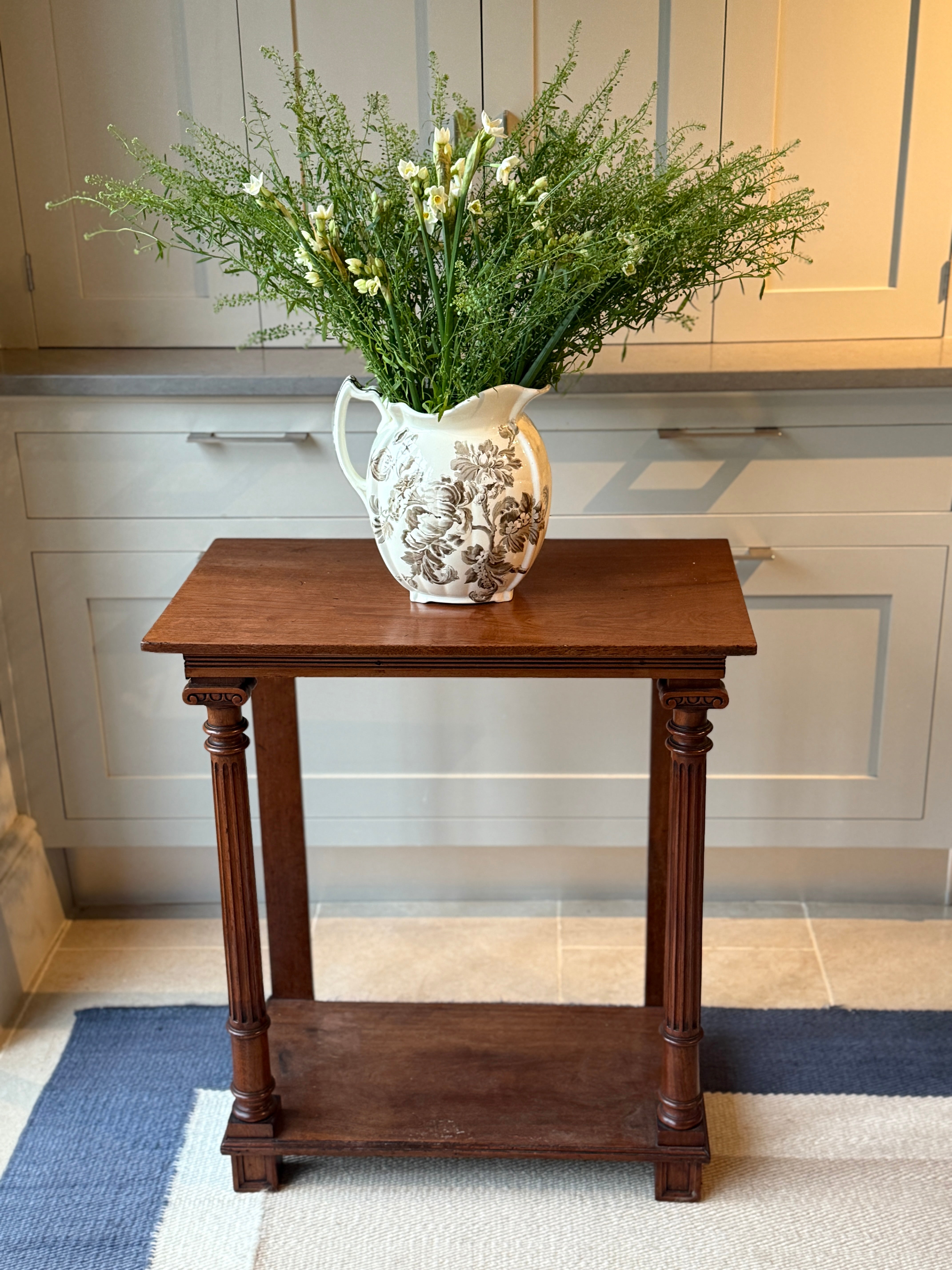 Small Early 20th Century mahogany console table