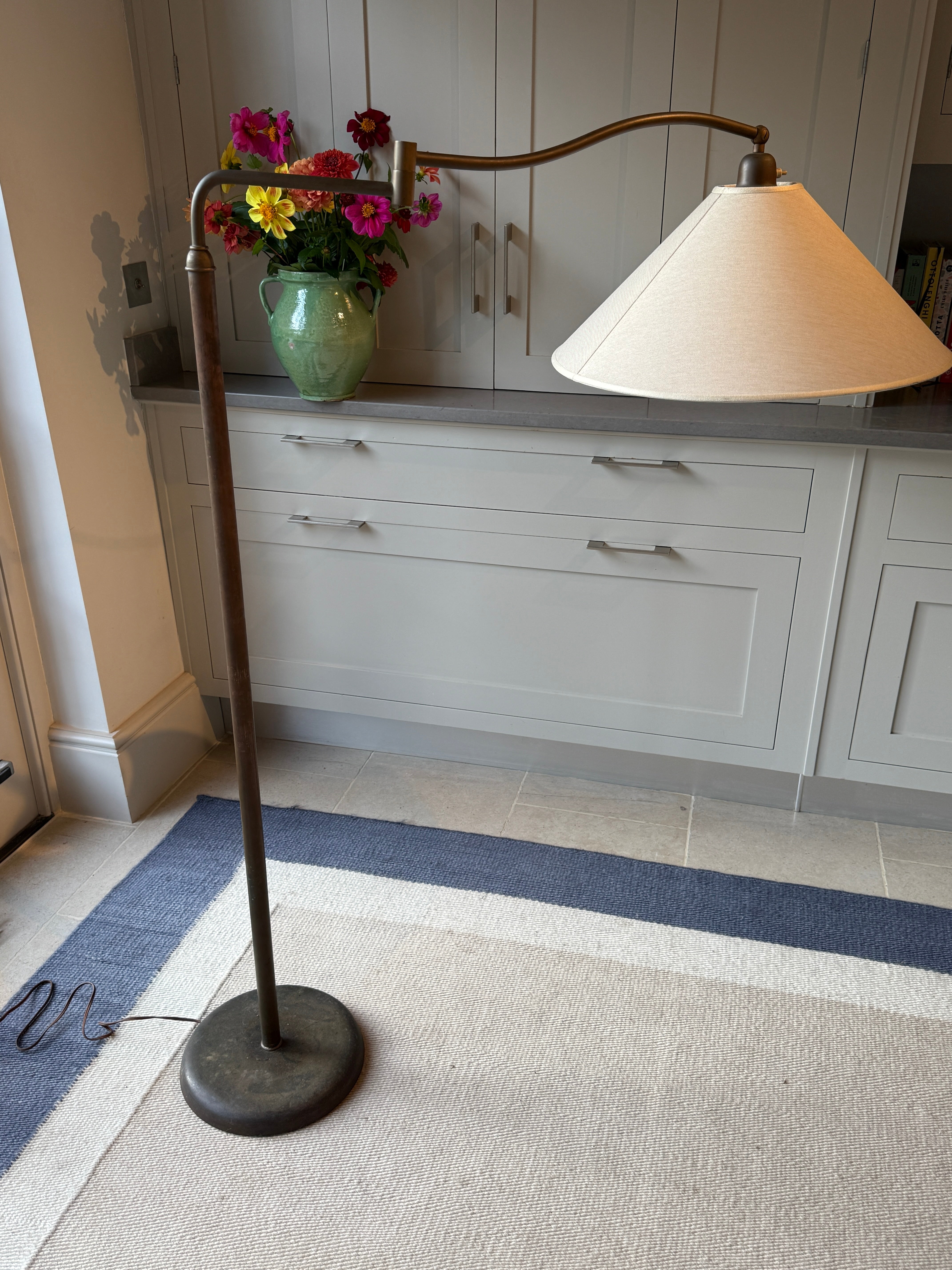 Italian Brass 1950s Floor Lamp