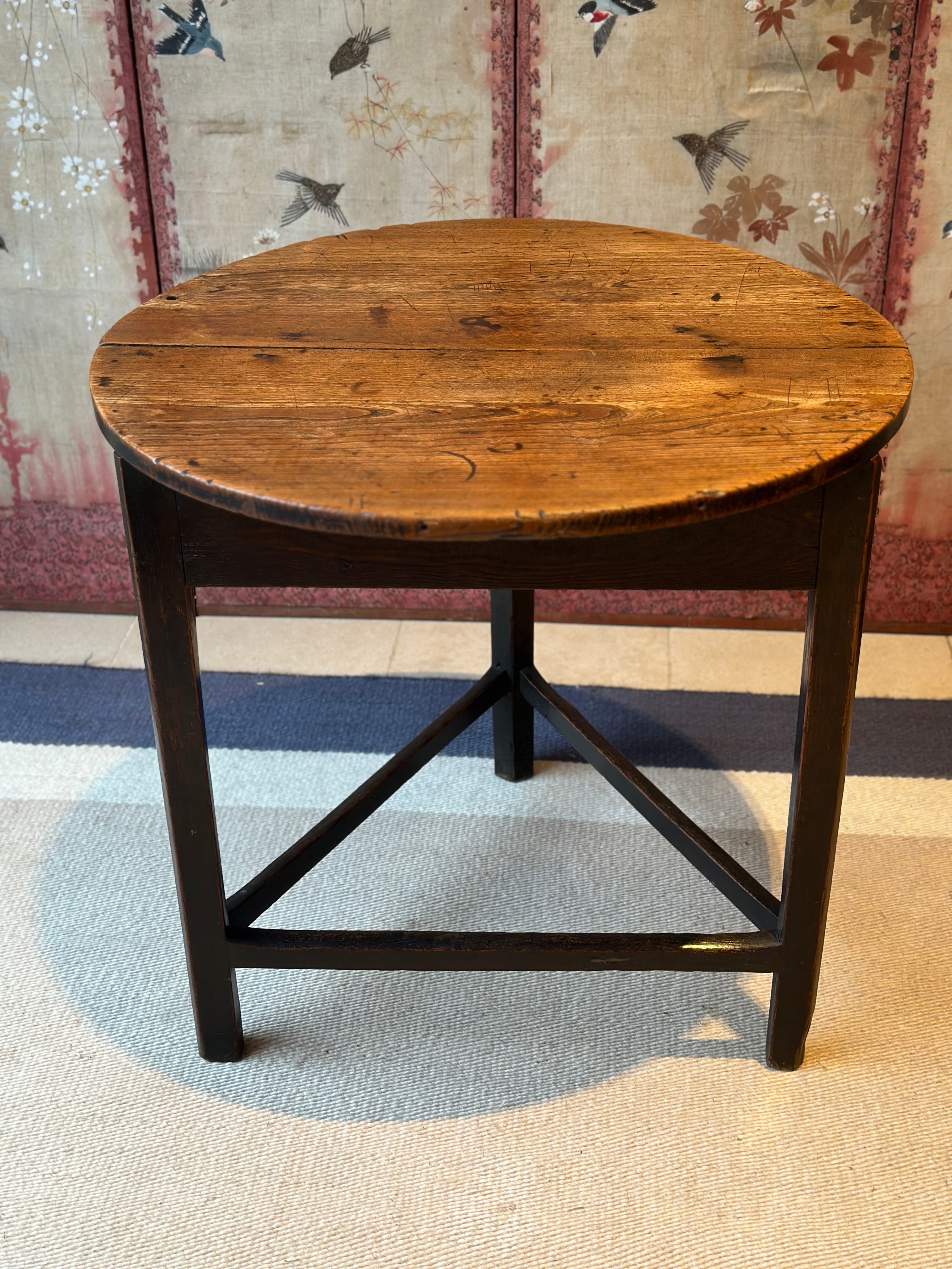 Welsh Dark Oak Cricket Table