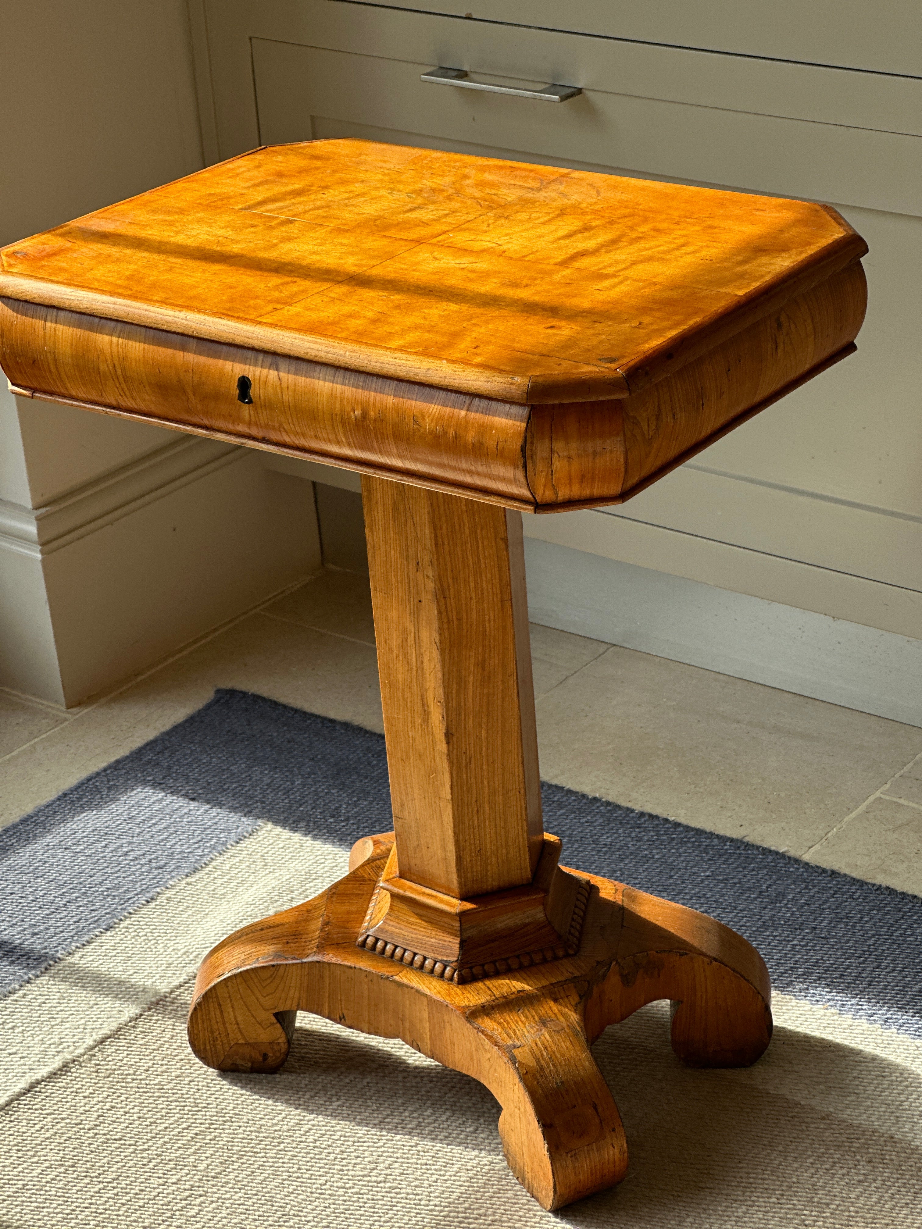 19th Century Swedish Satin Birch Side Table