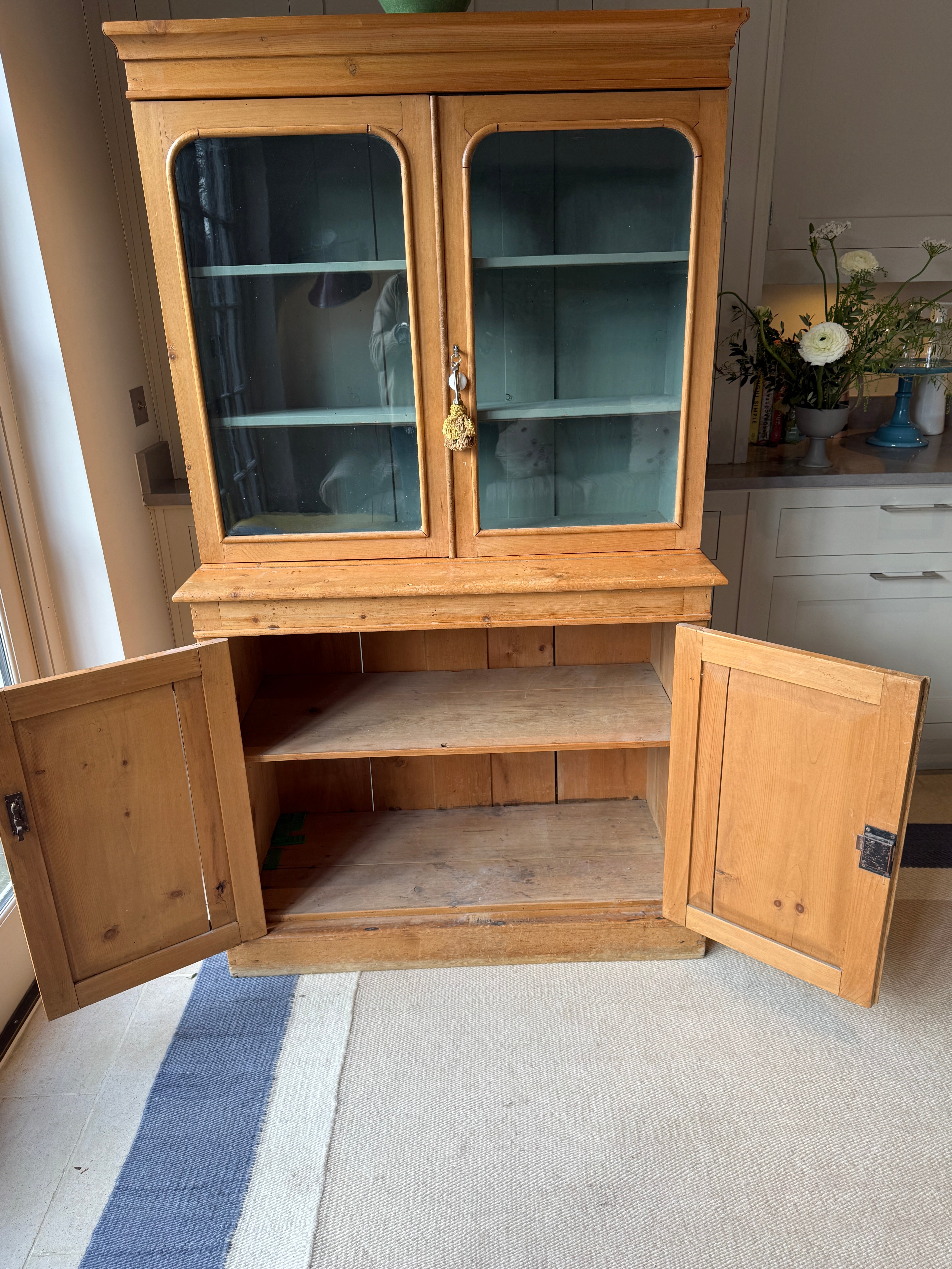 19th Century Glazed Pine Dresser