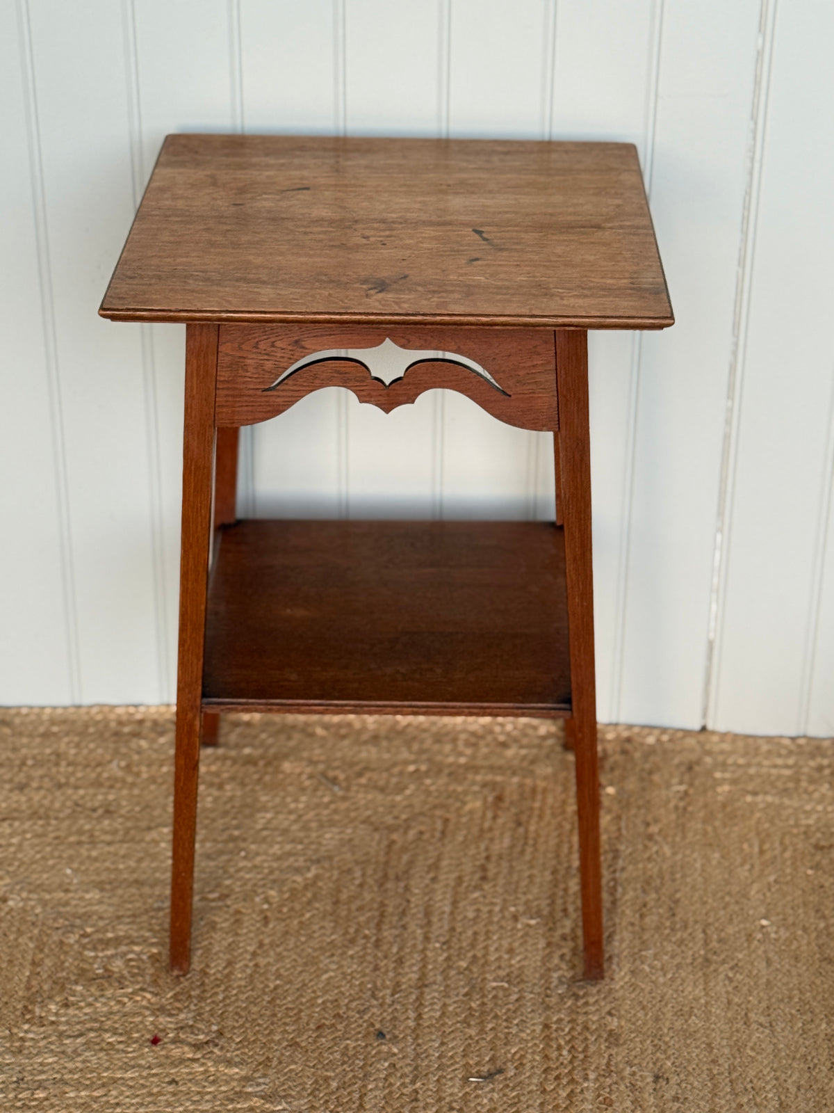 Arts and Crafts Oak Two-Tier Occasion Table, English, Circa 1900 to 1910