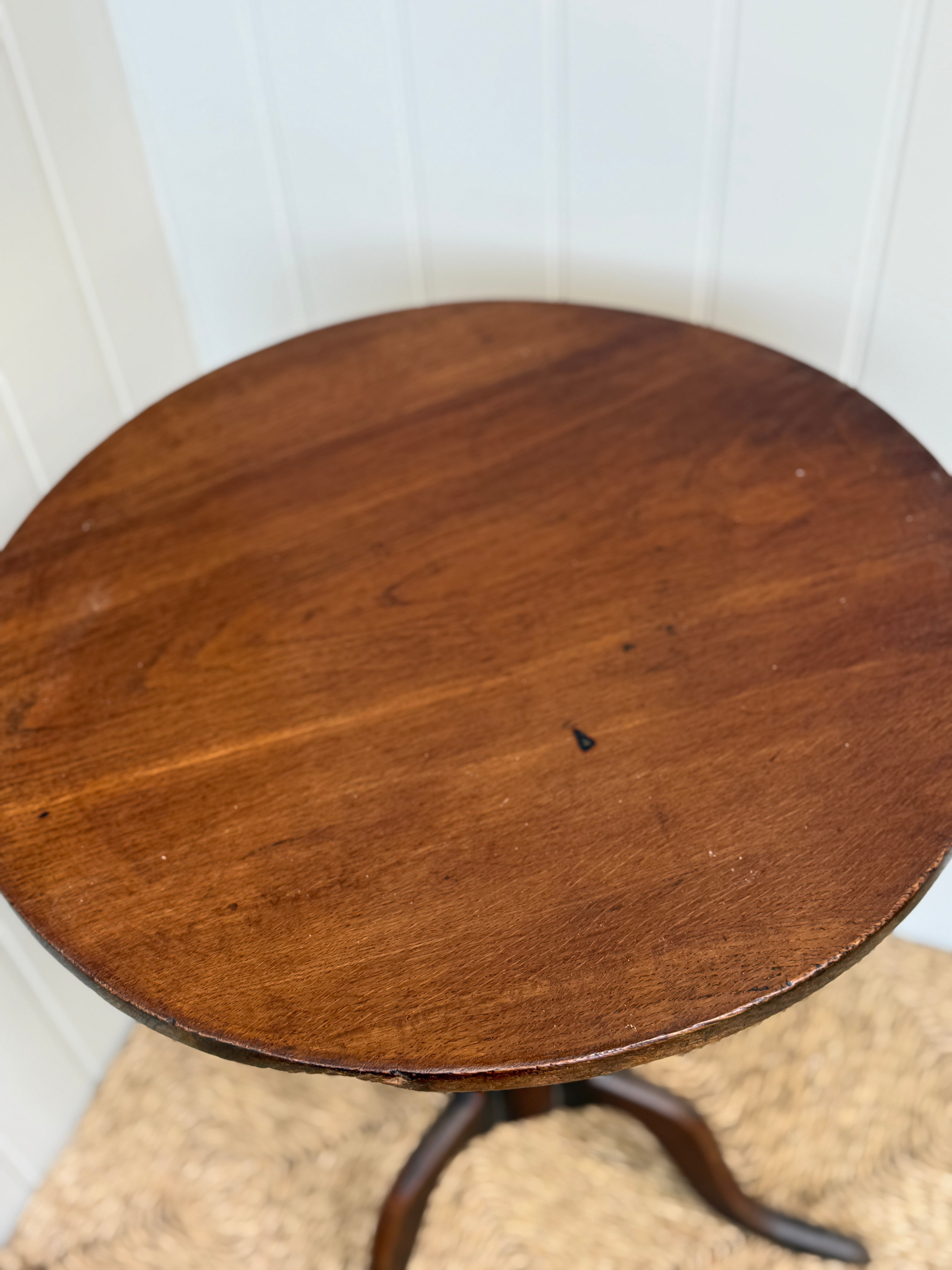 Early 19th Century Oak Wine Table
