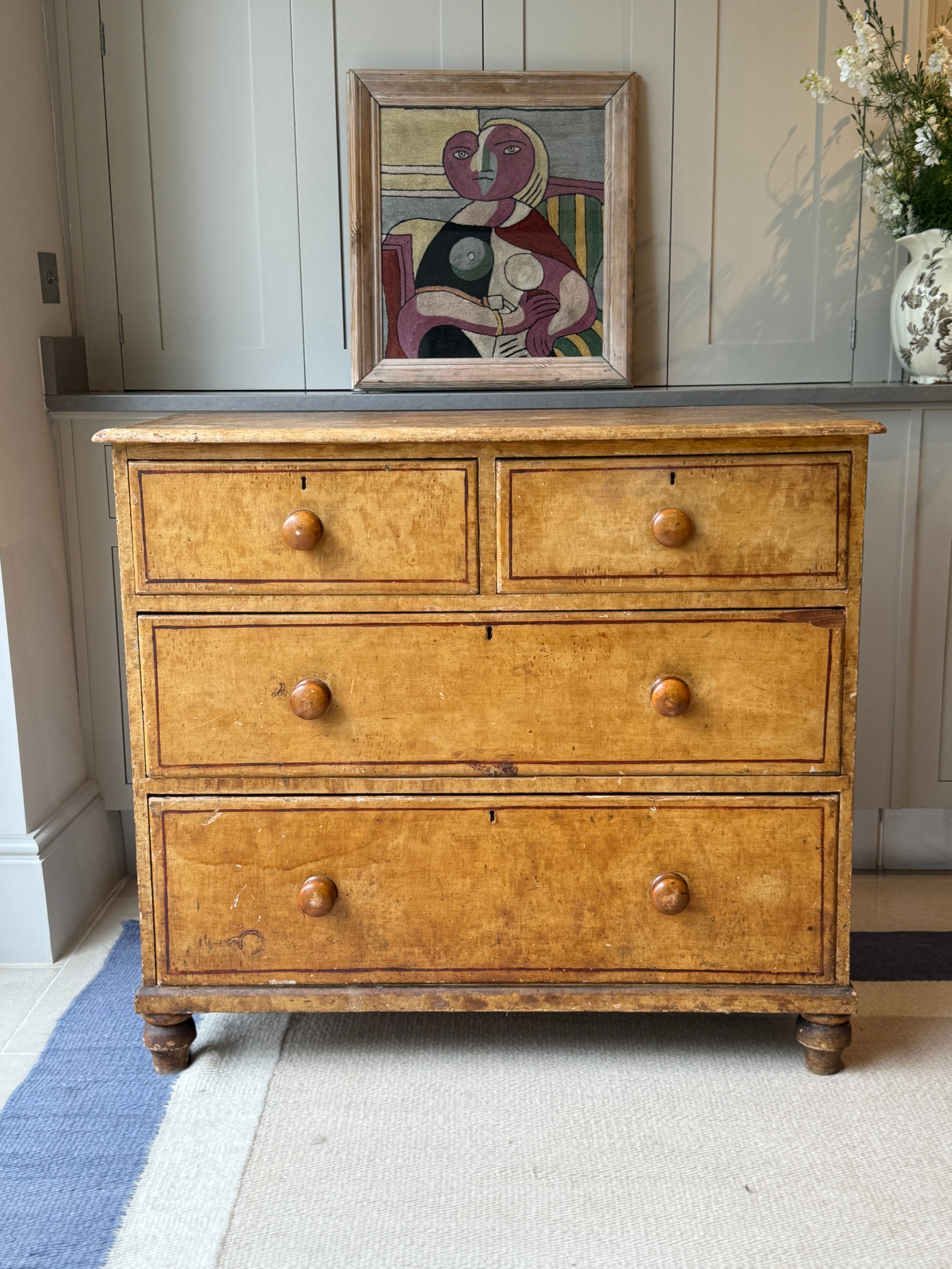 Regency Painted Pine Chest of Drawers