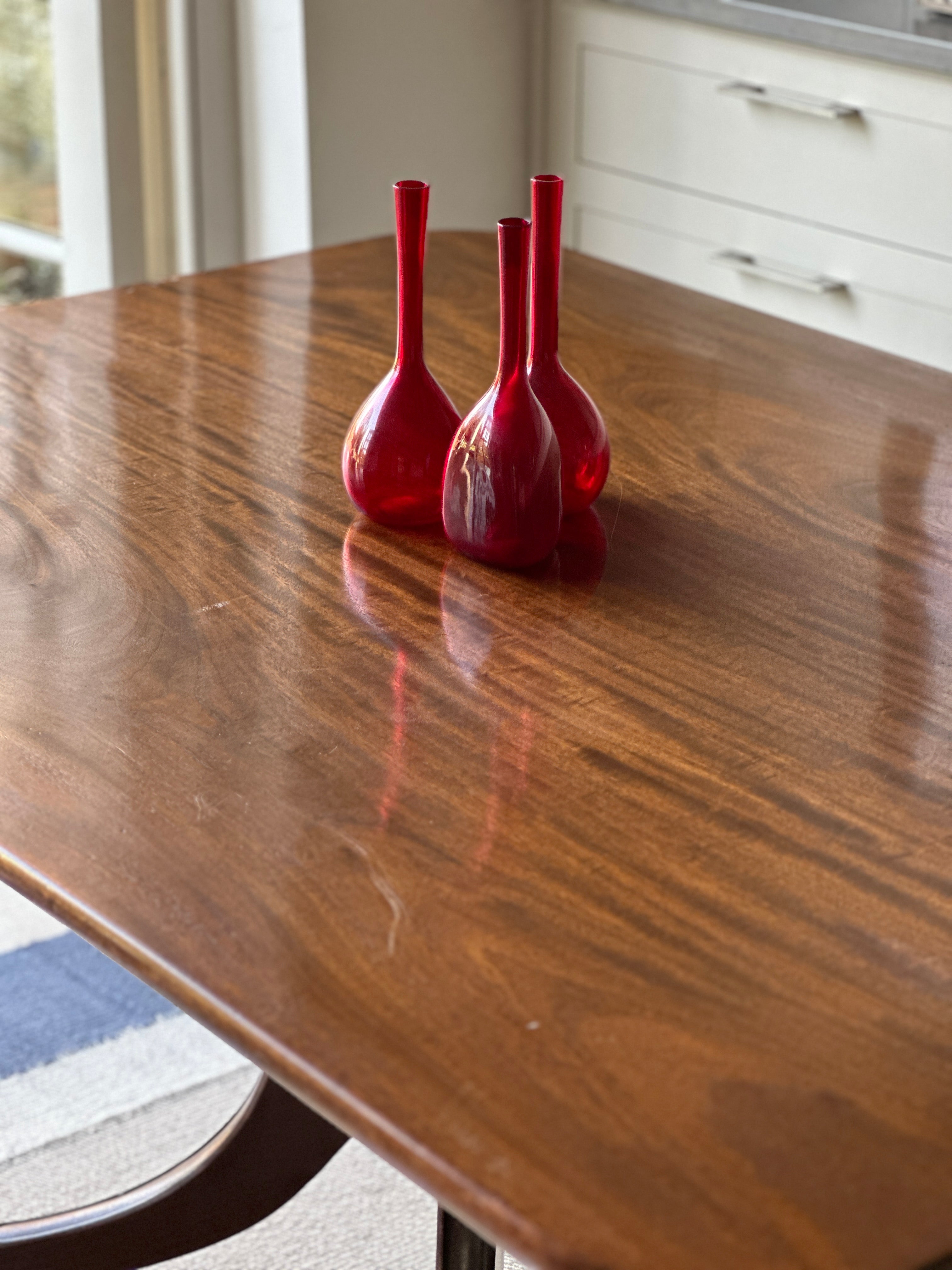 Large Regency Mahogany Tilt Top Table