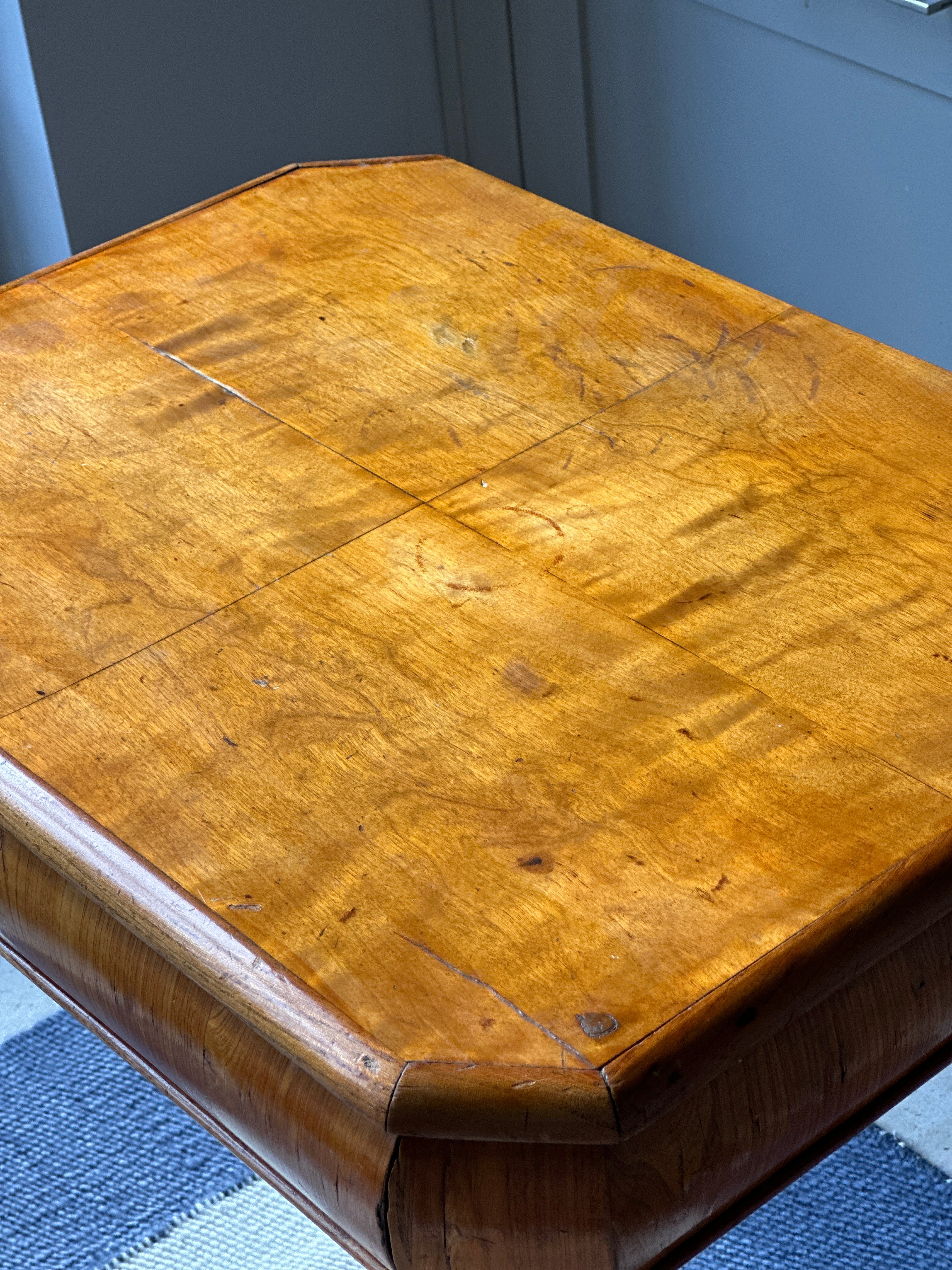 19th Century Swedish Satin Birch Side Table