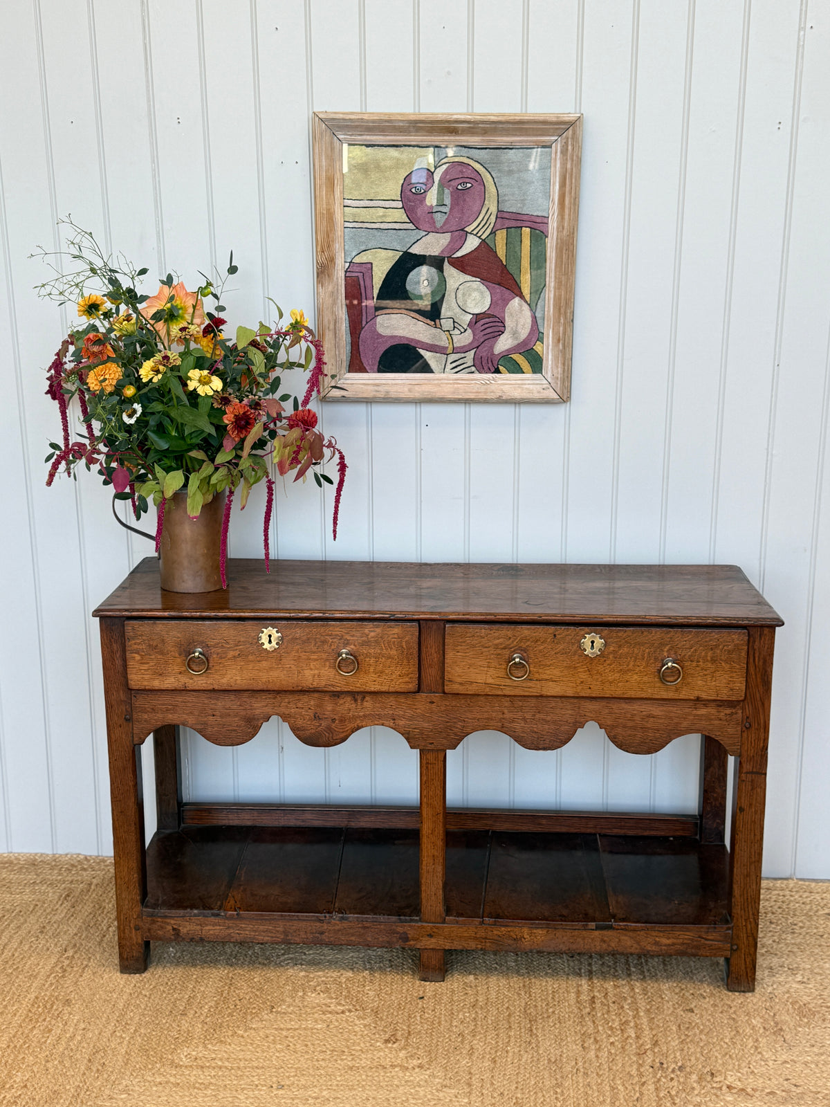 Small 18th Century Oak Dresser Base