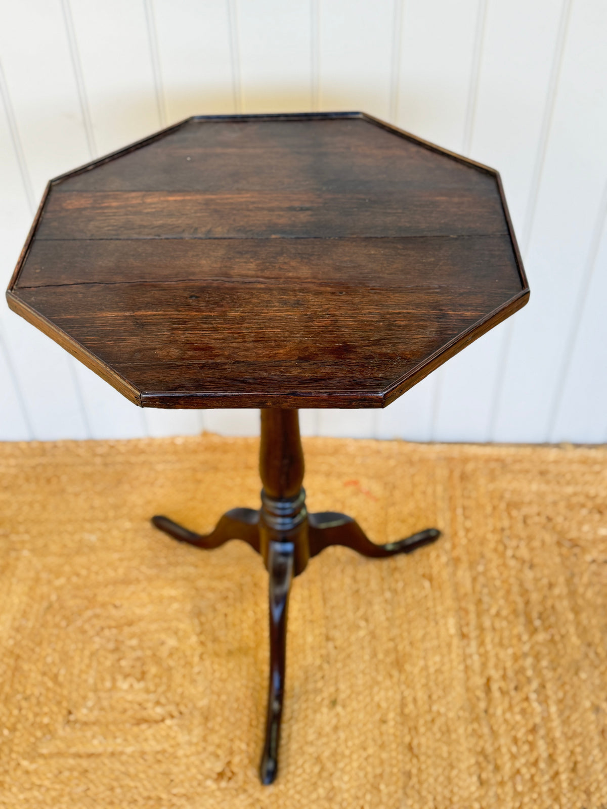 Georgian Oak Octagonal Tripod Table