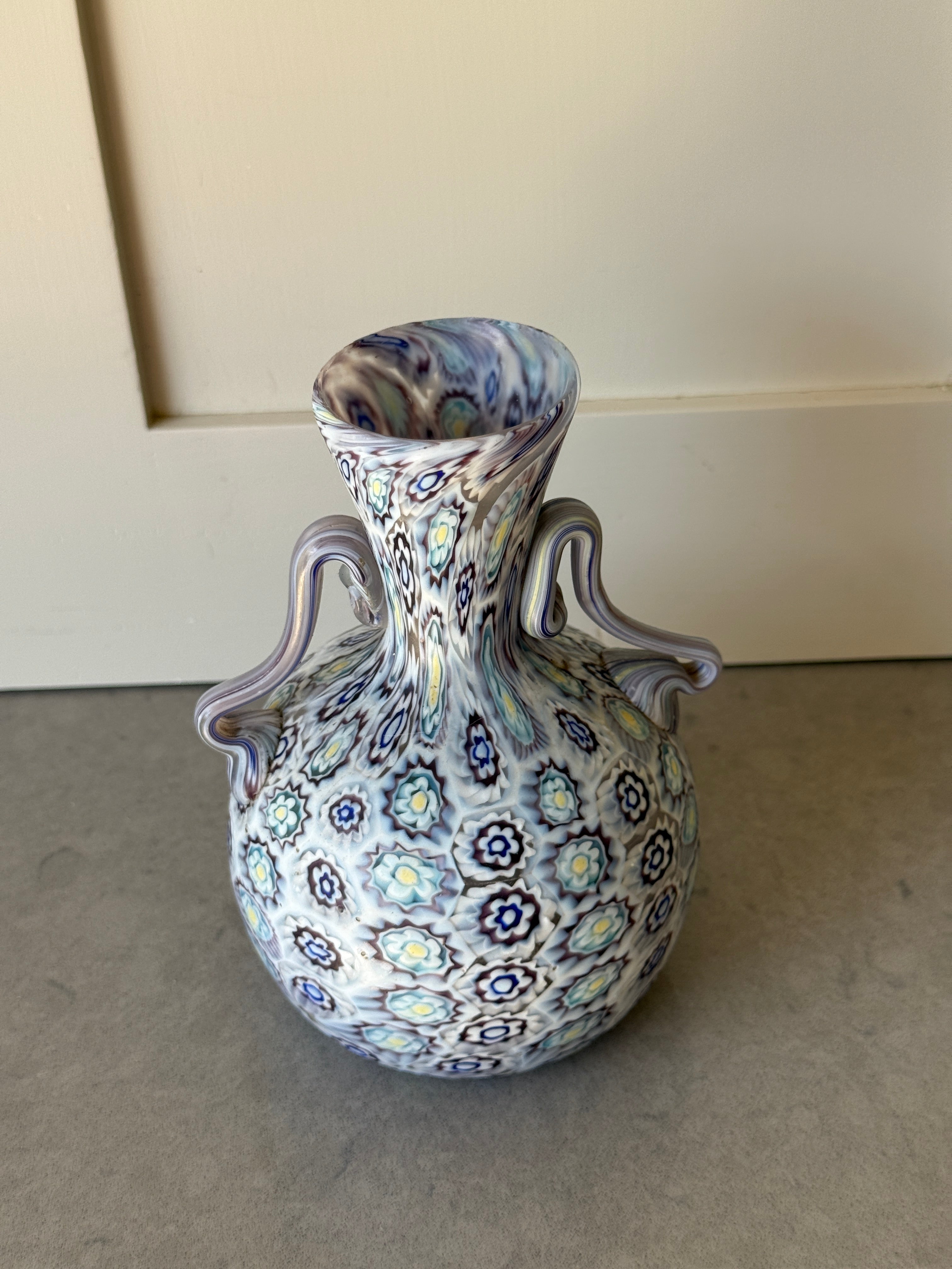 Murano Pale Blue Glass Urn for Fratellis Toso