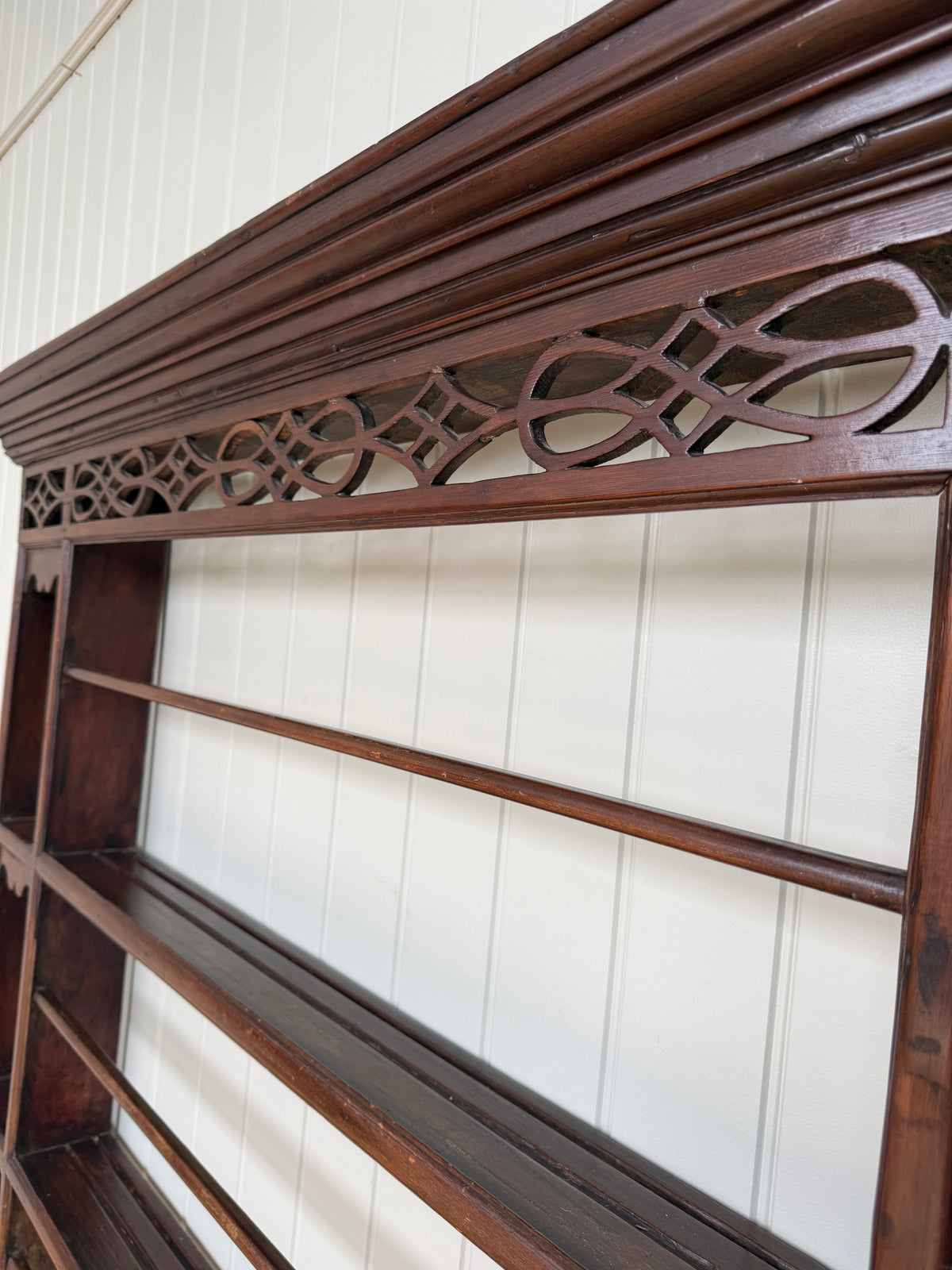 18th Century Pine Delft Rack with Fretwork