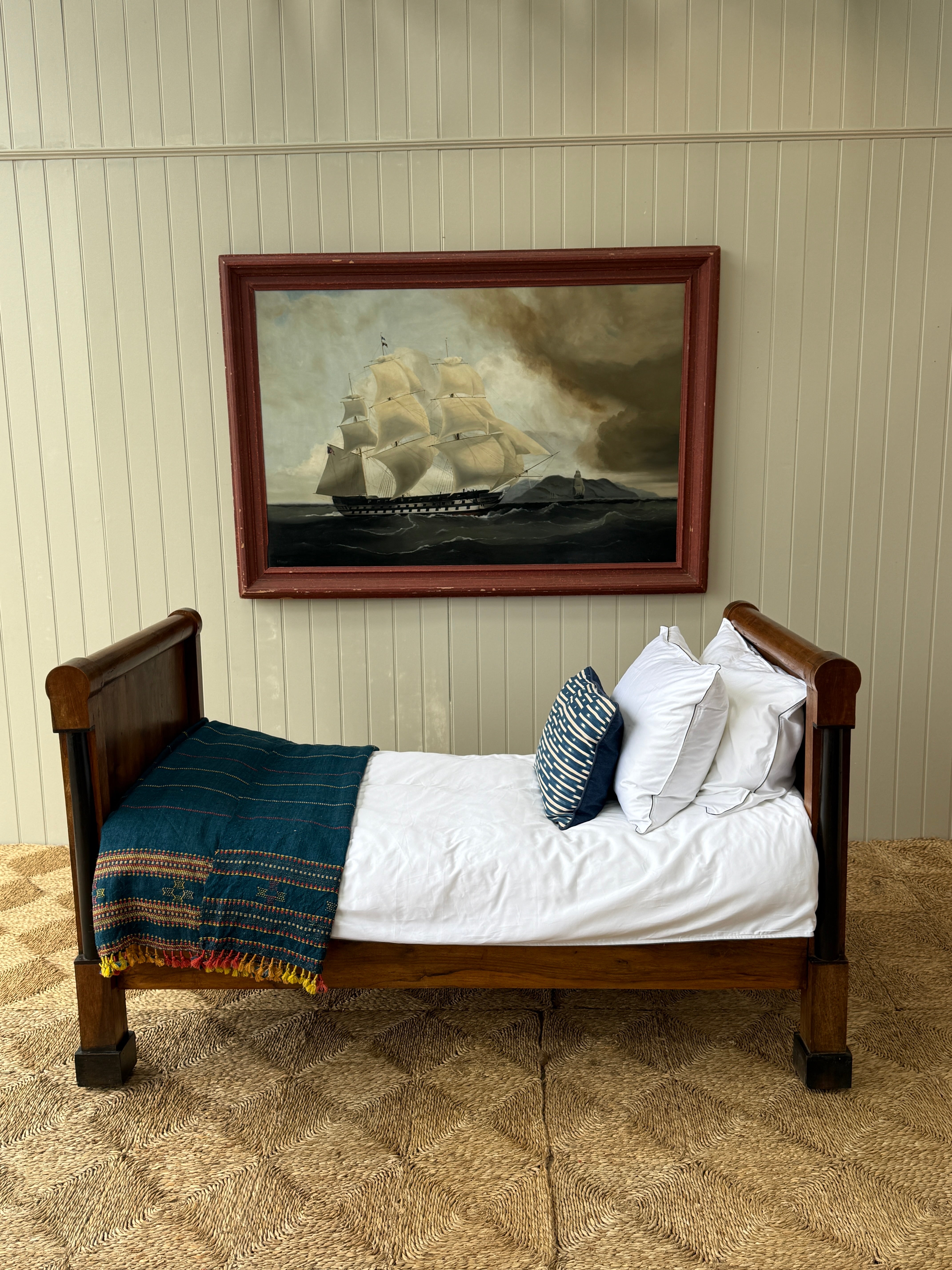 French Empire Single Bateau Lit