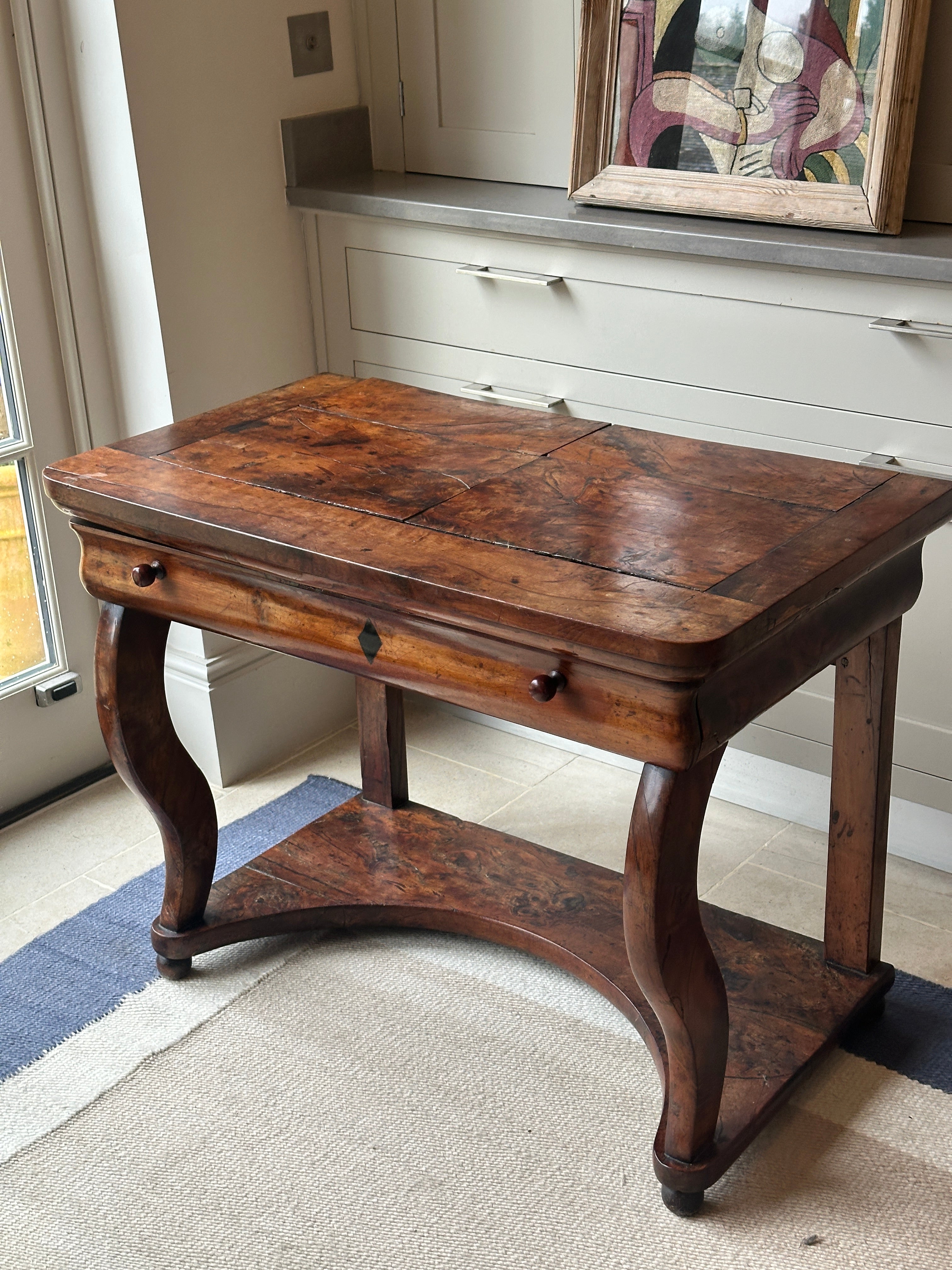 French Early 19th Century Yew wood Console