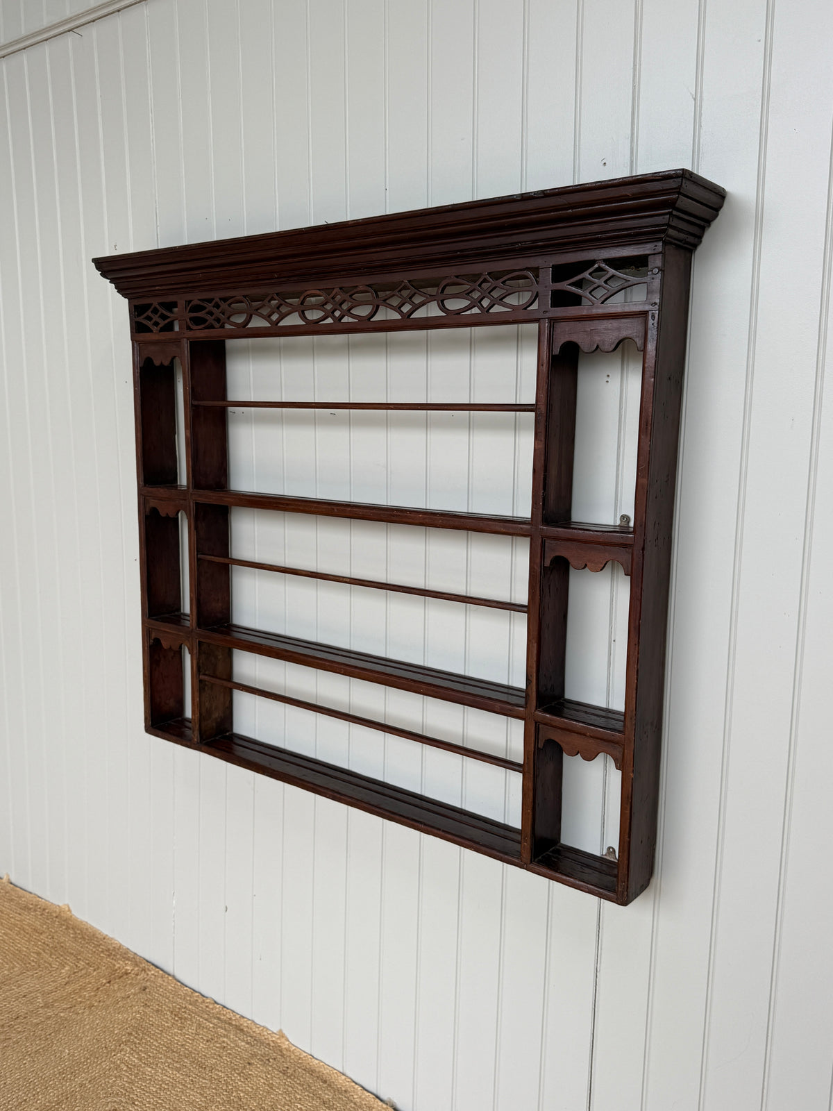 18th Century Pine Delft Rack with Fretwork