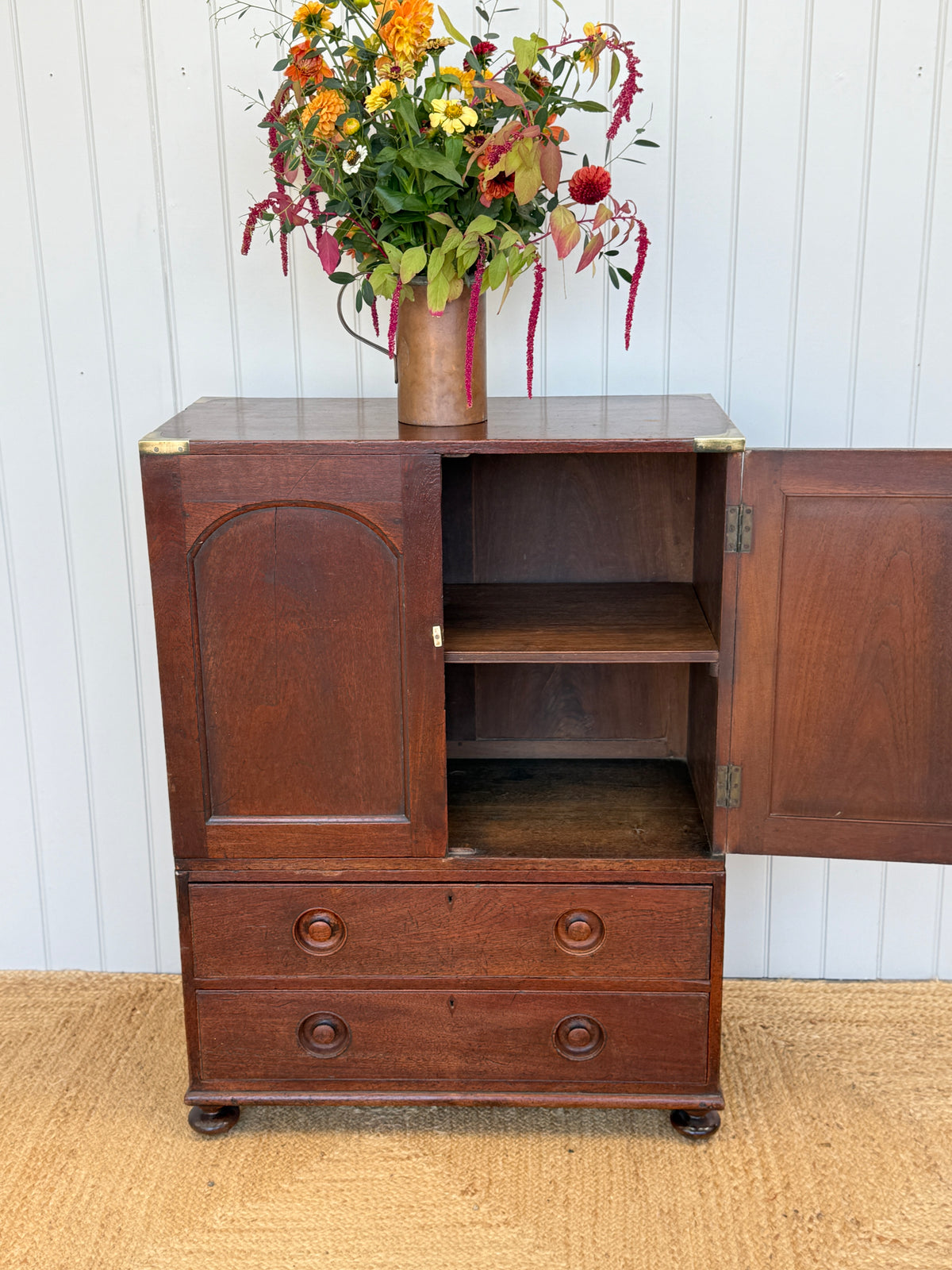 A late 19th Century 2 Part Campaign Chest