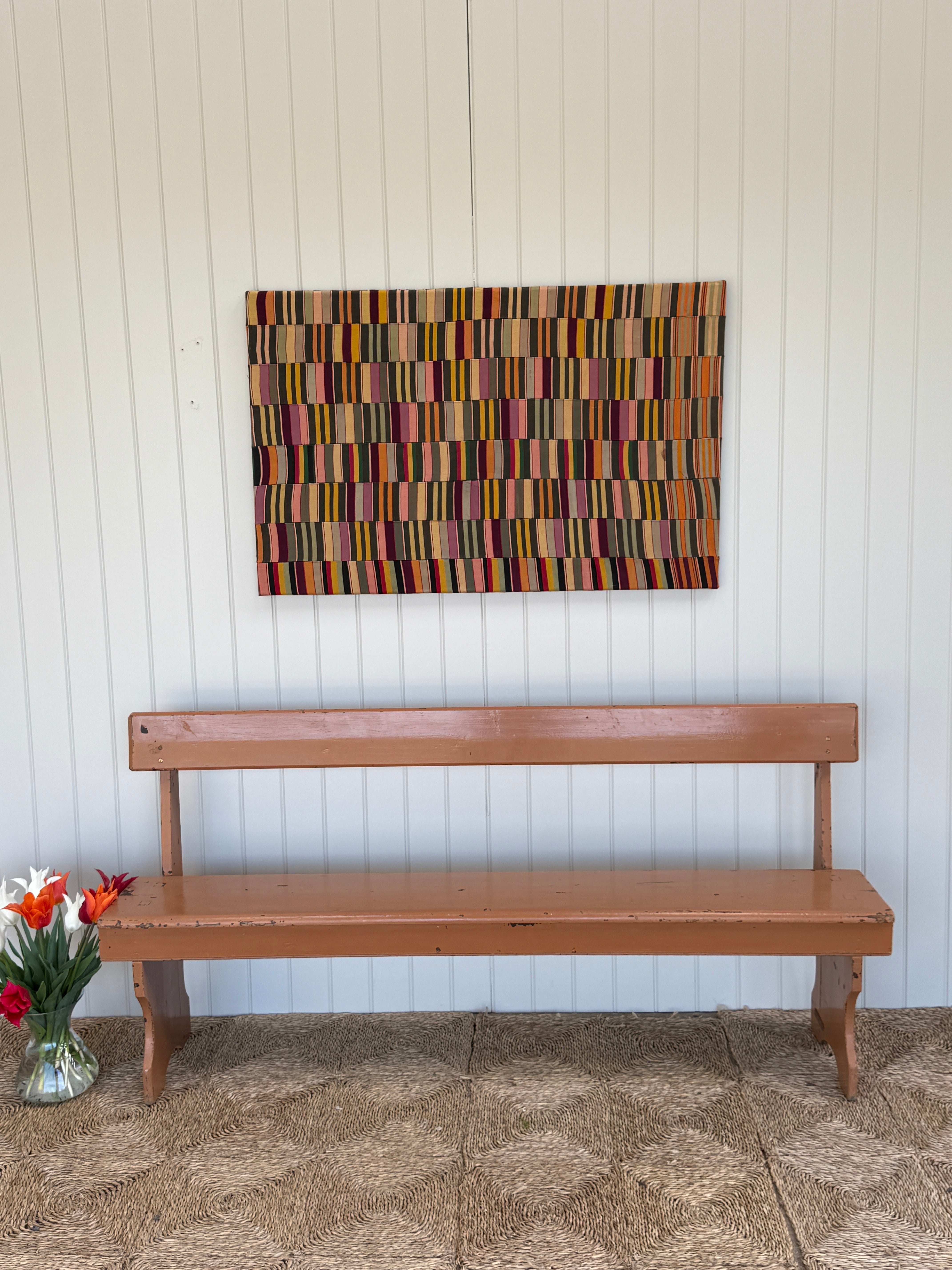 Former Painted Railway Bench