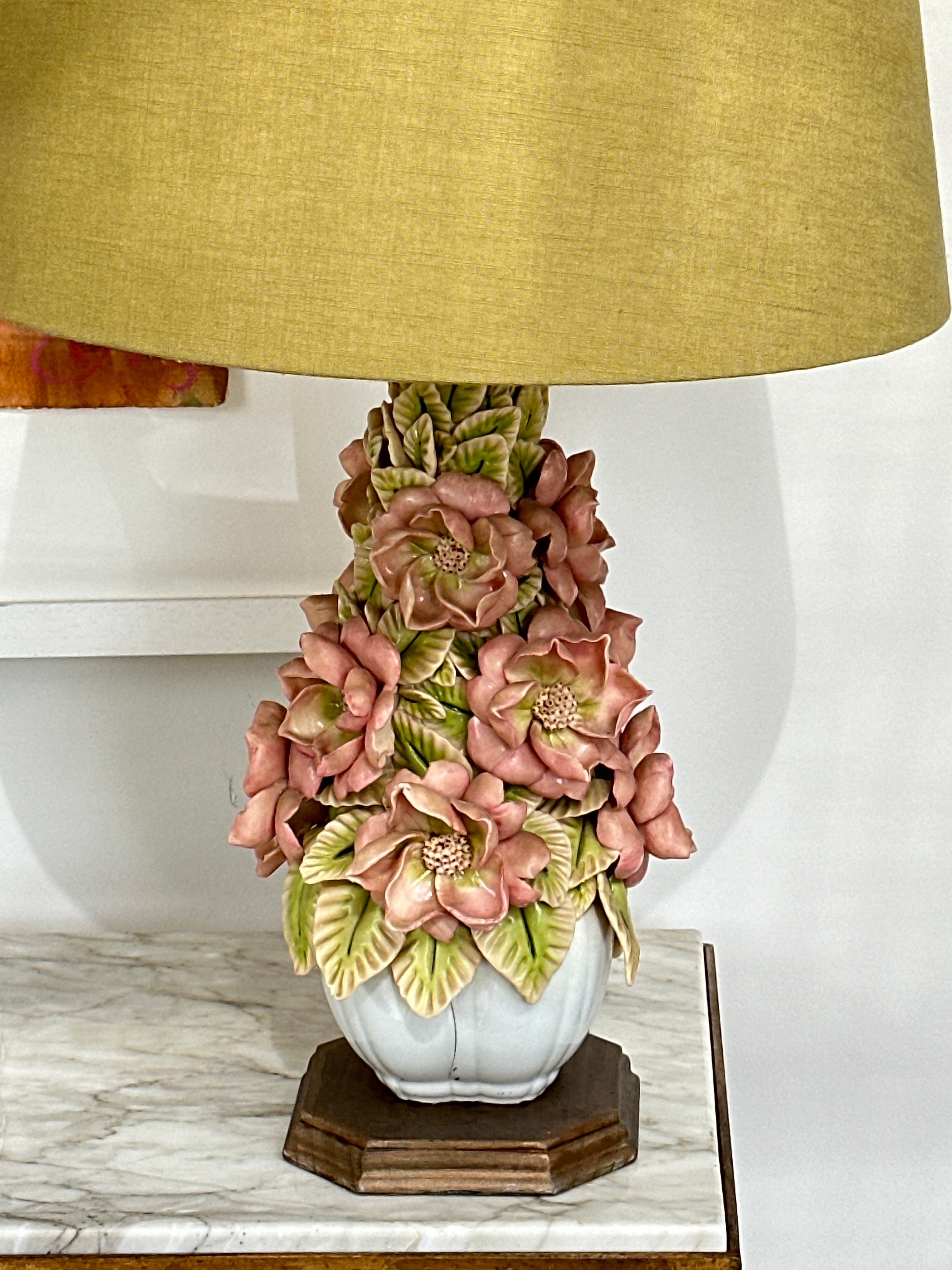 Green and Pink Manises Table Lamp