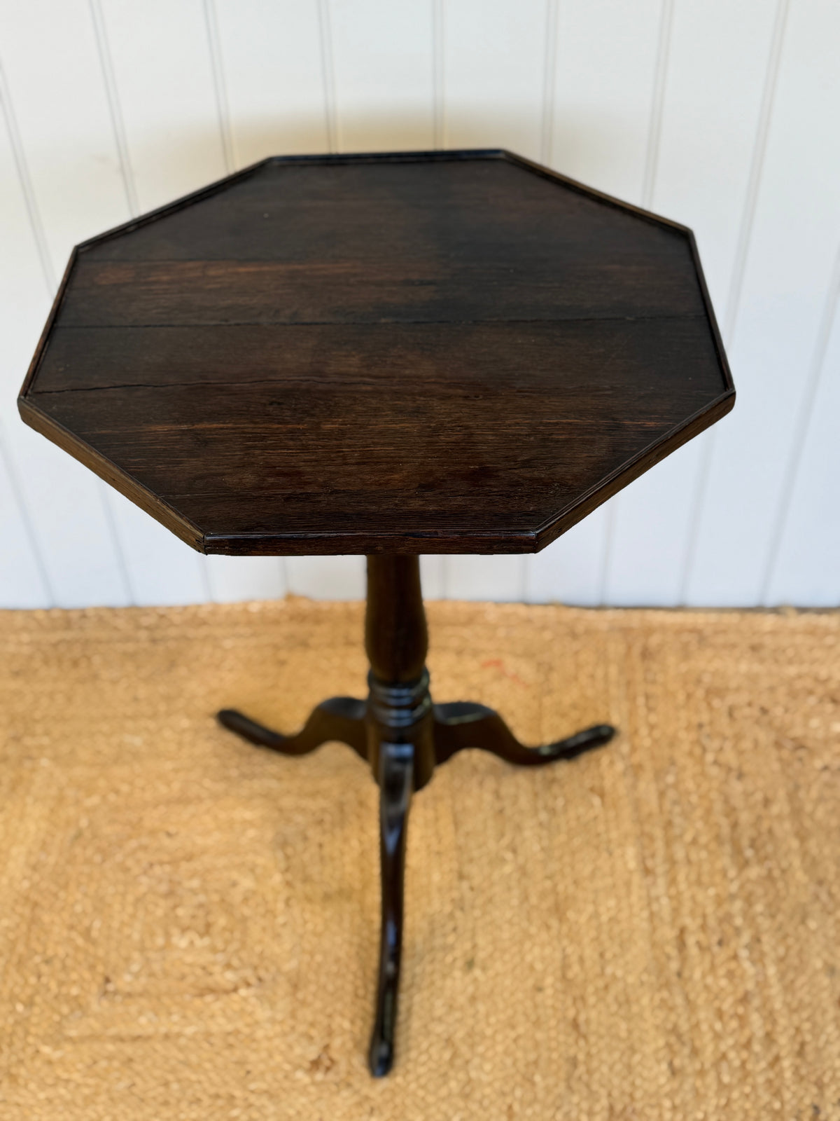 Georgian Oak Octagonal Tripod Table