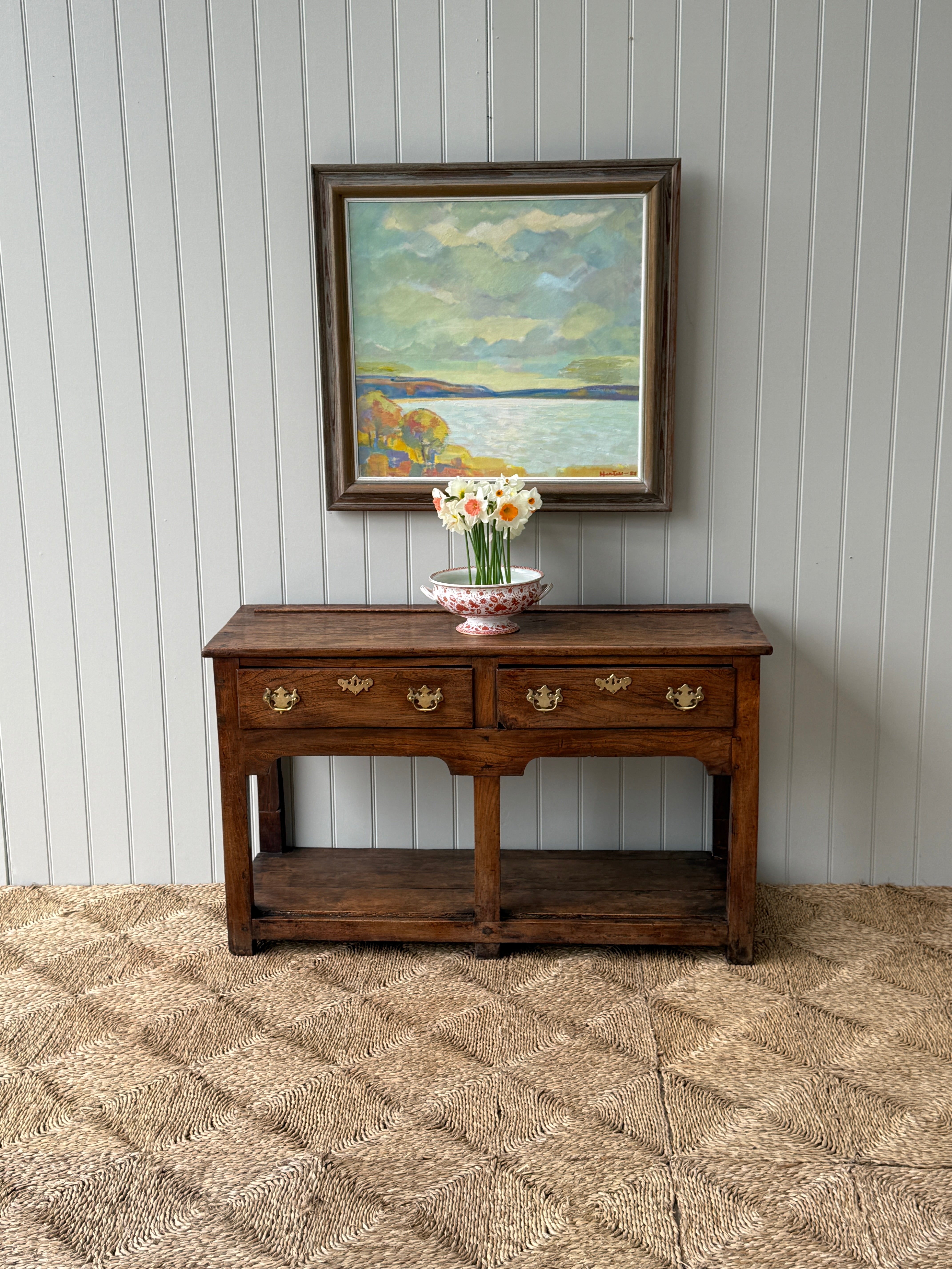 Small Welsh Dresser Base in Elm