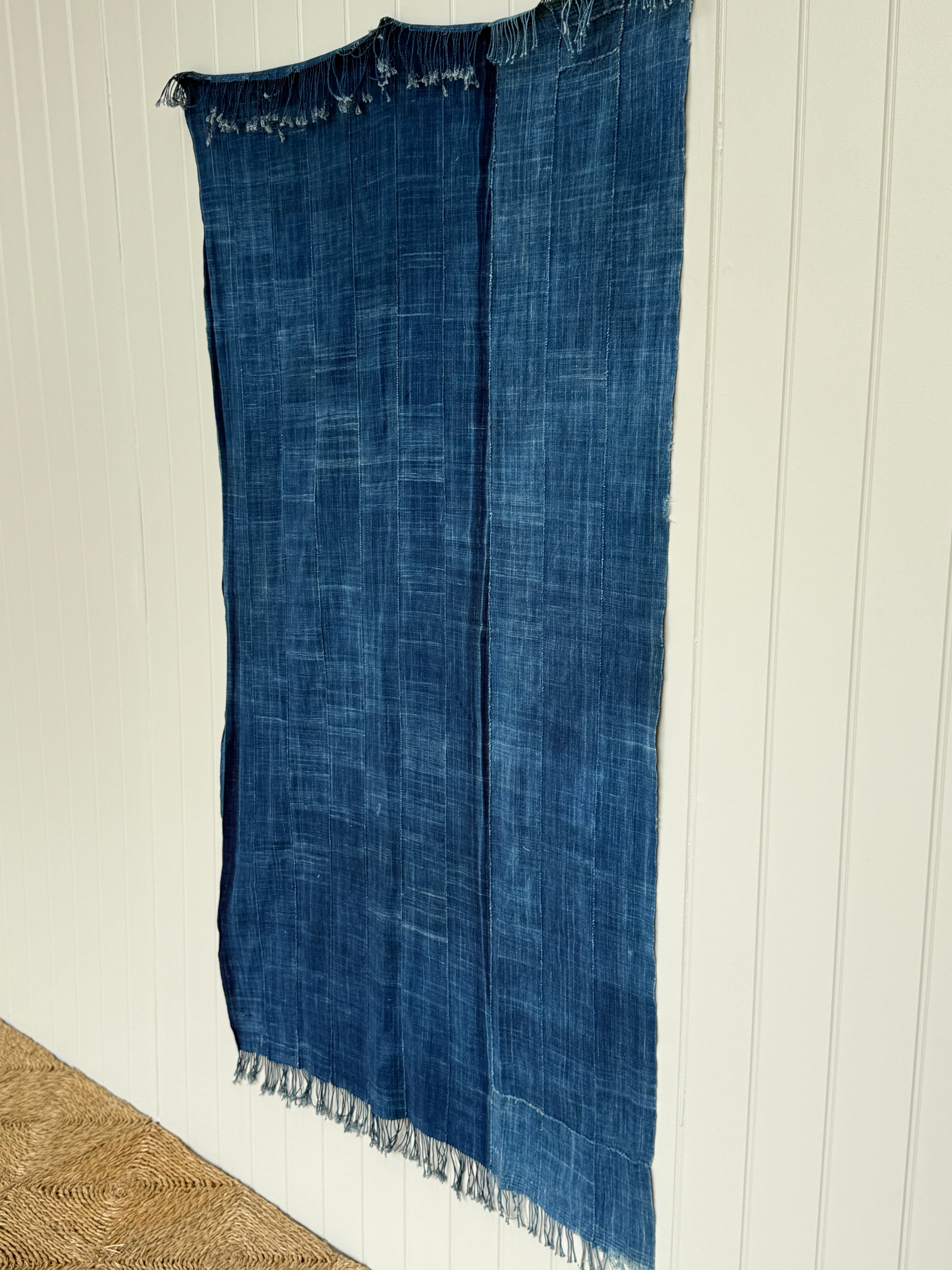 Dark Blue Vintage Textile from Burkina Faso