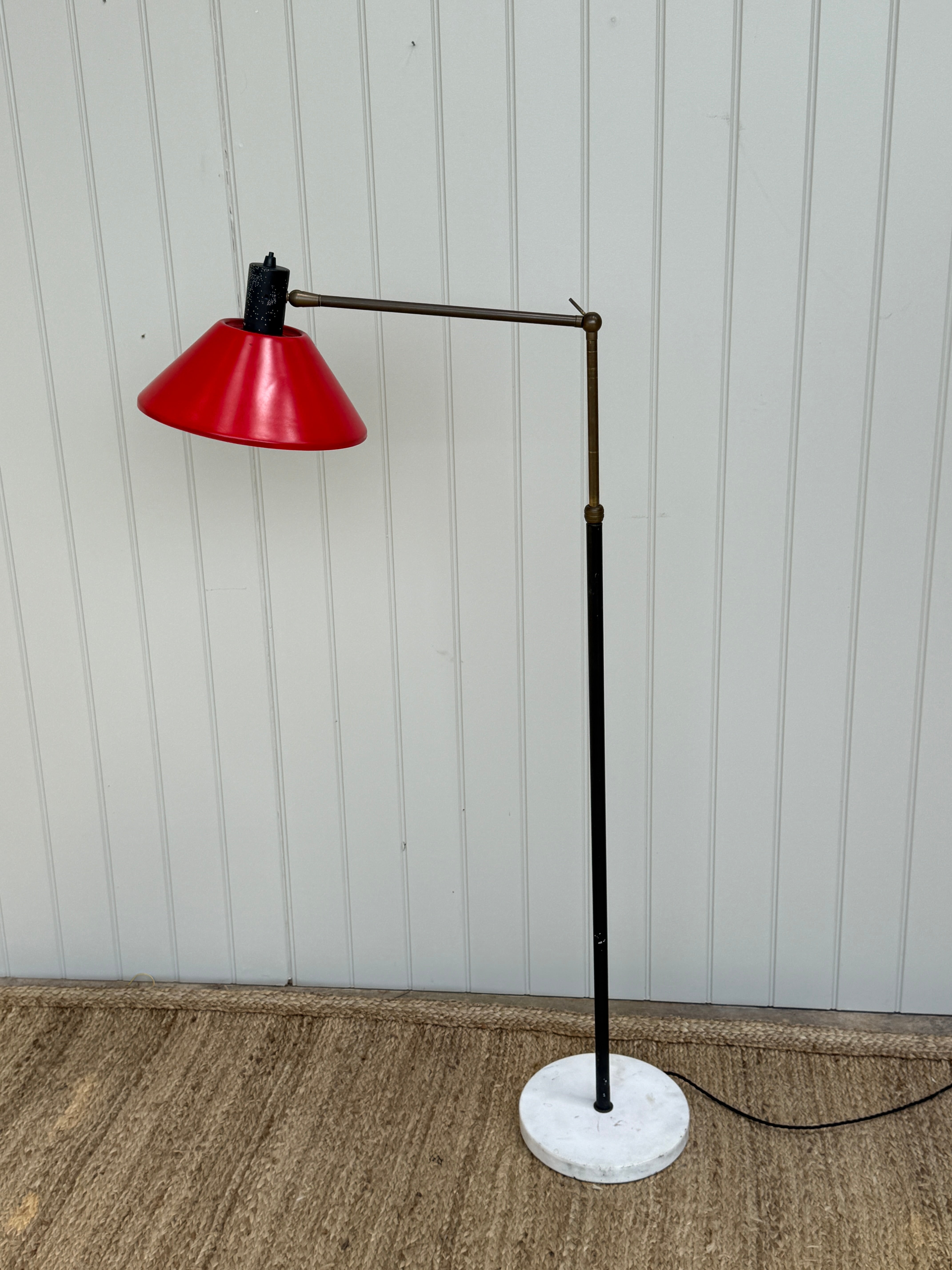Rare Red Stilux Floor Lamp