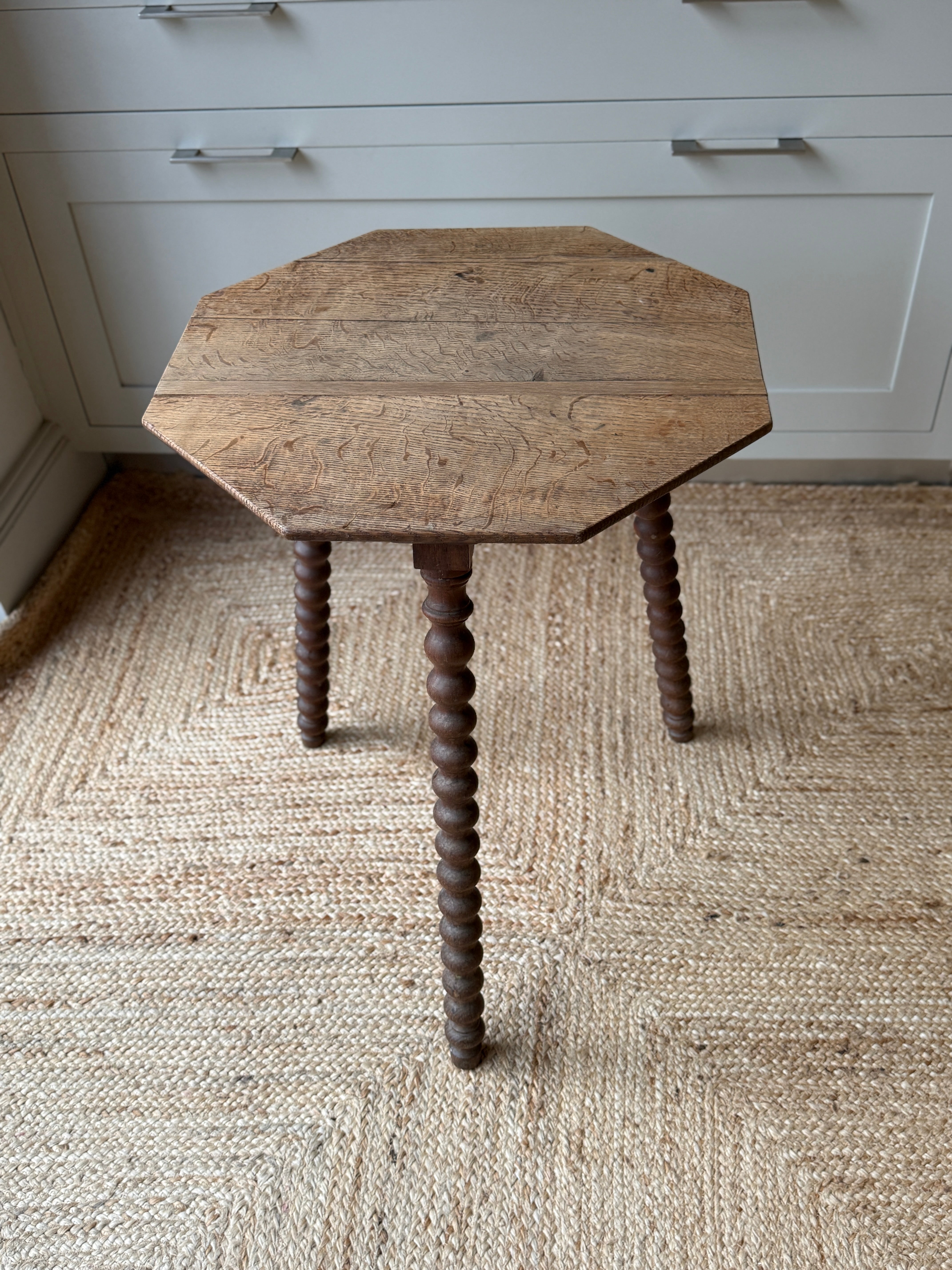 French Oak Bobbin Side Table