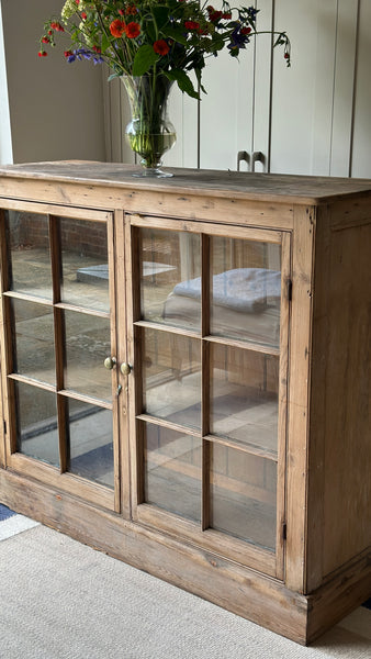 Large Attractive Country House Glazed Cabinet
