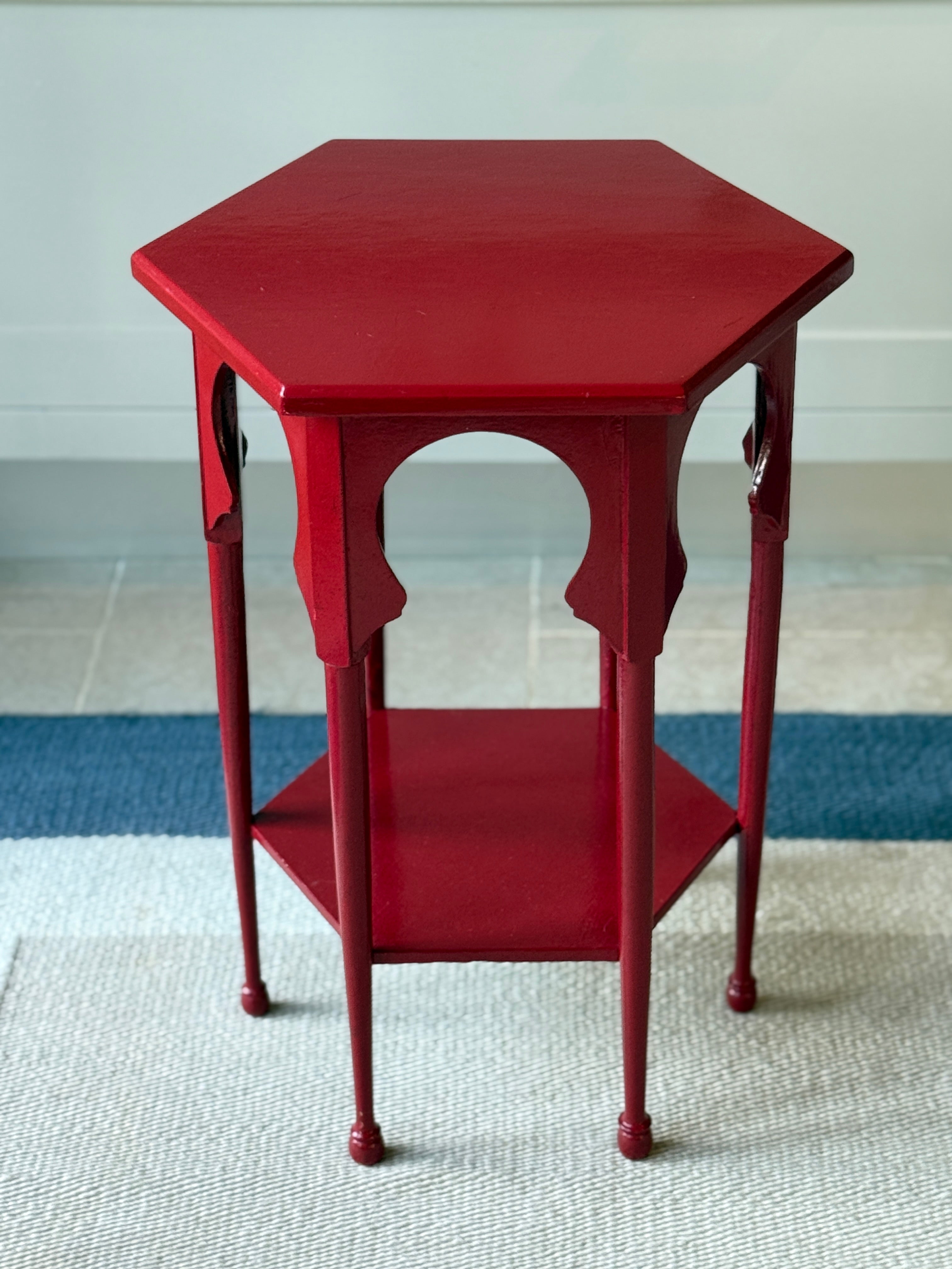 1920s Liberty & Co Moorish Table in Red
