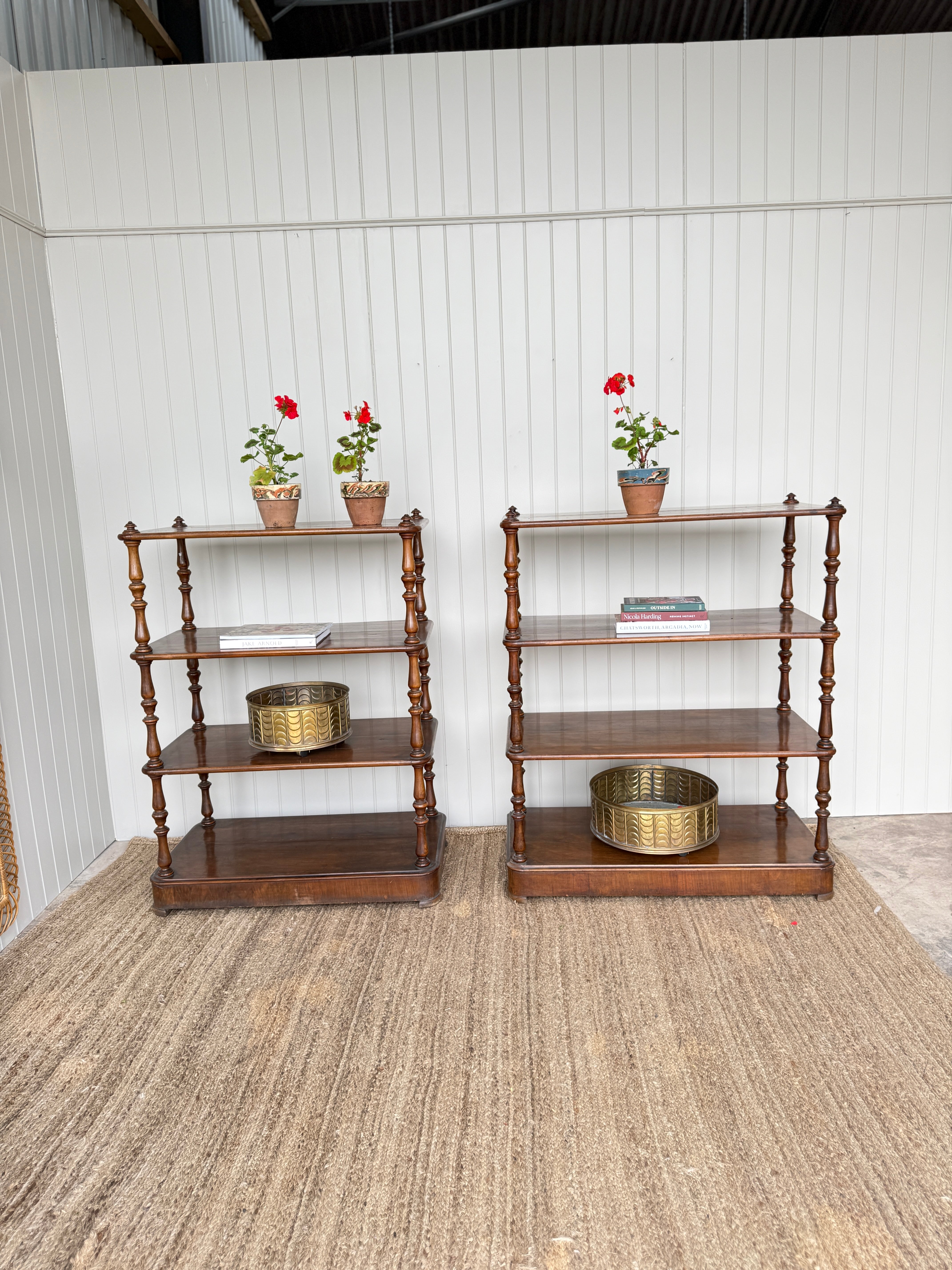 Pair is Late 19th Century Whatnots