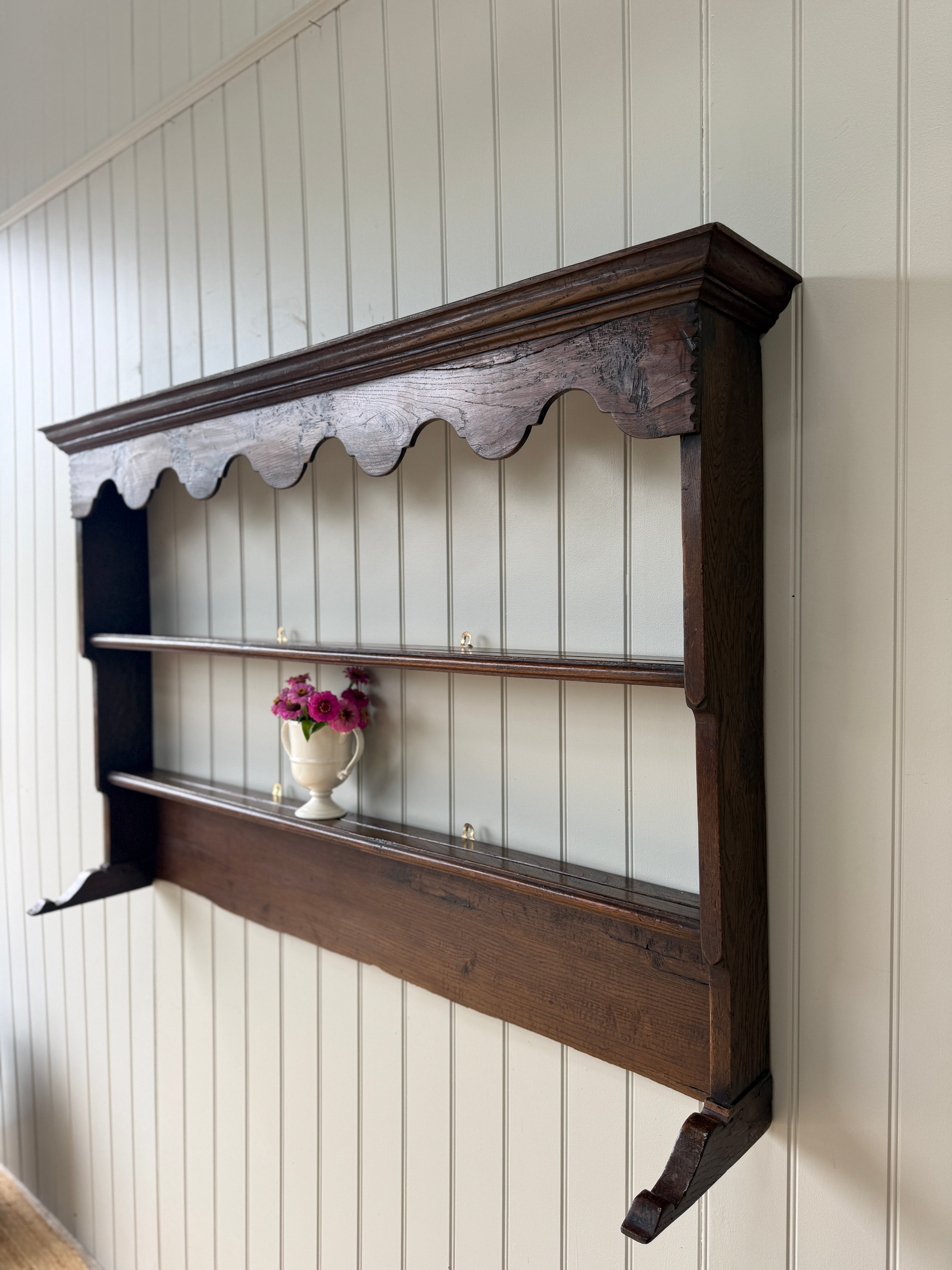 Early 19th Century Oak Delft Rack