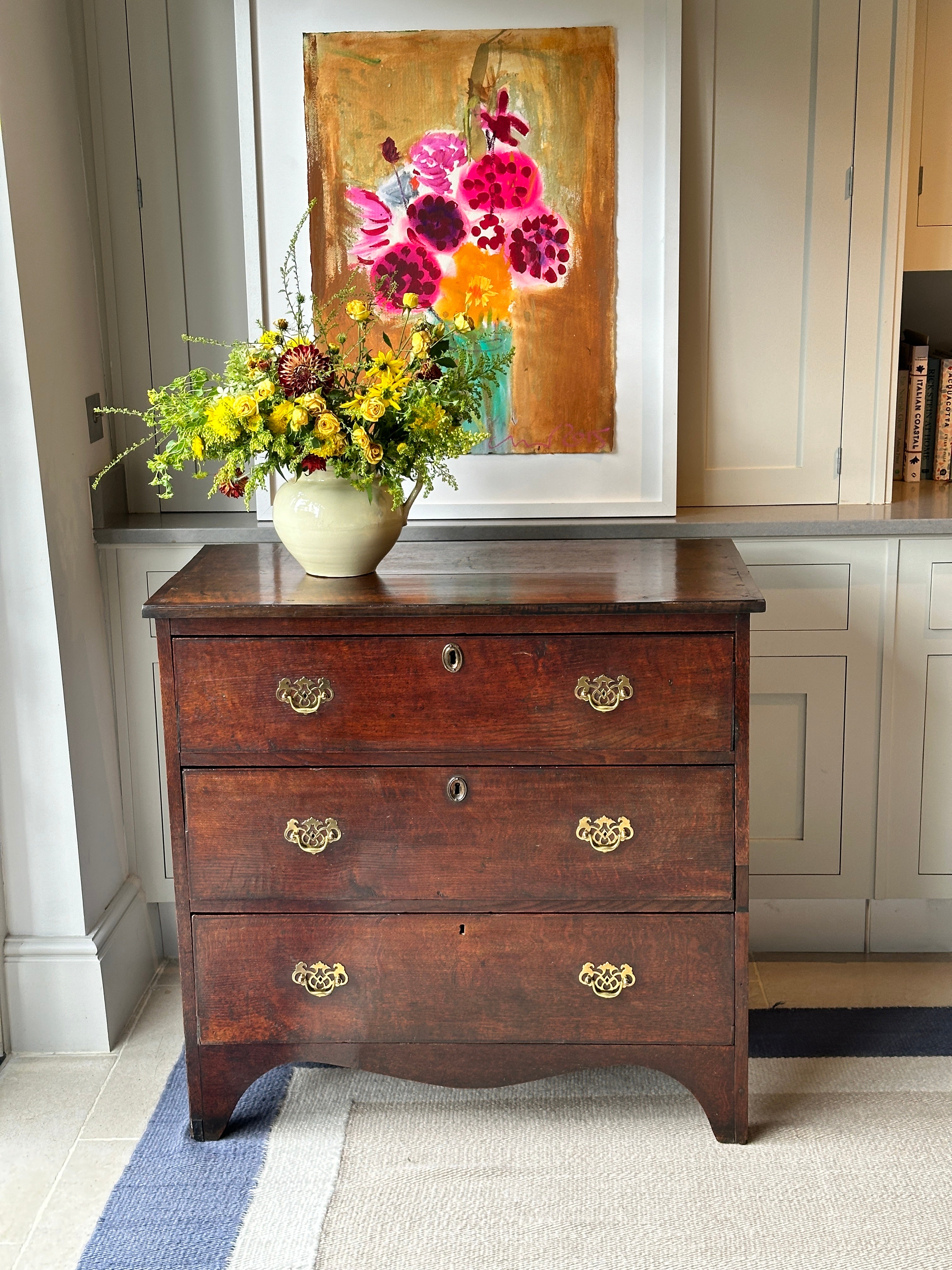 Small George III Oak Chest of Drawers