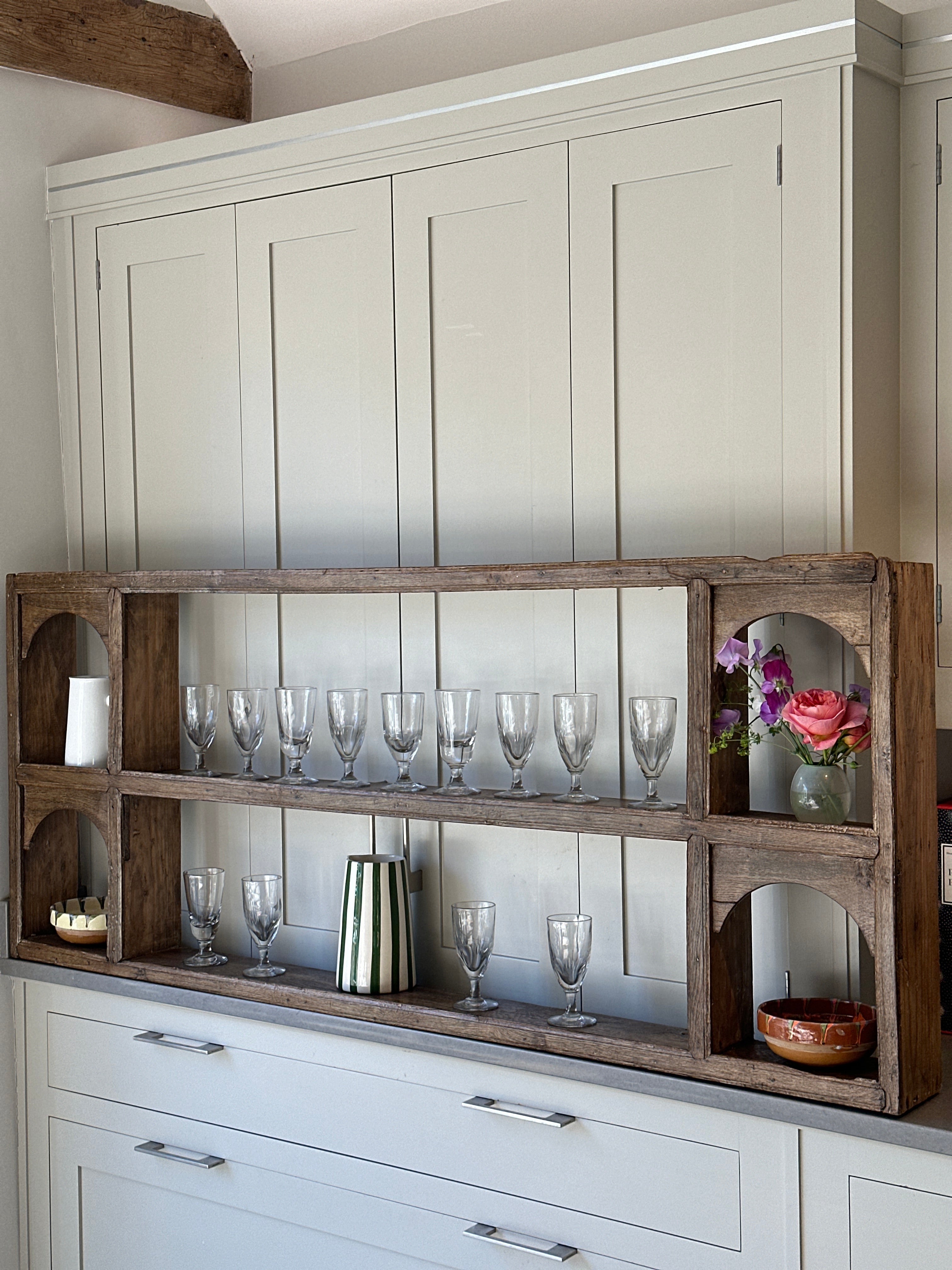 19th Century Solid Oak Rack