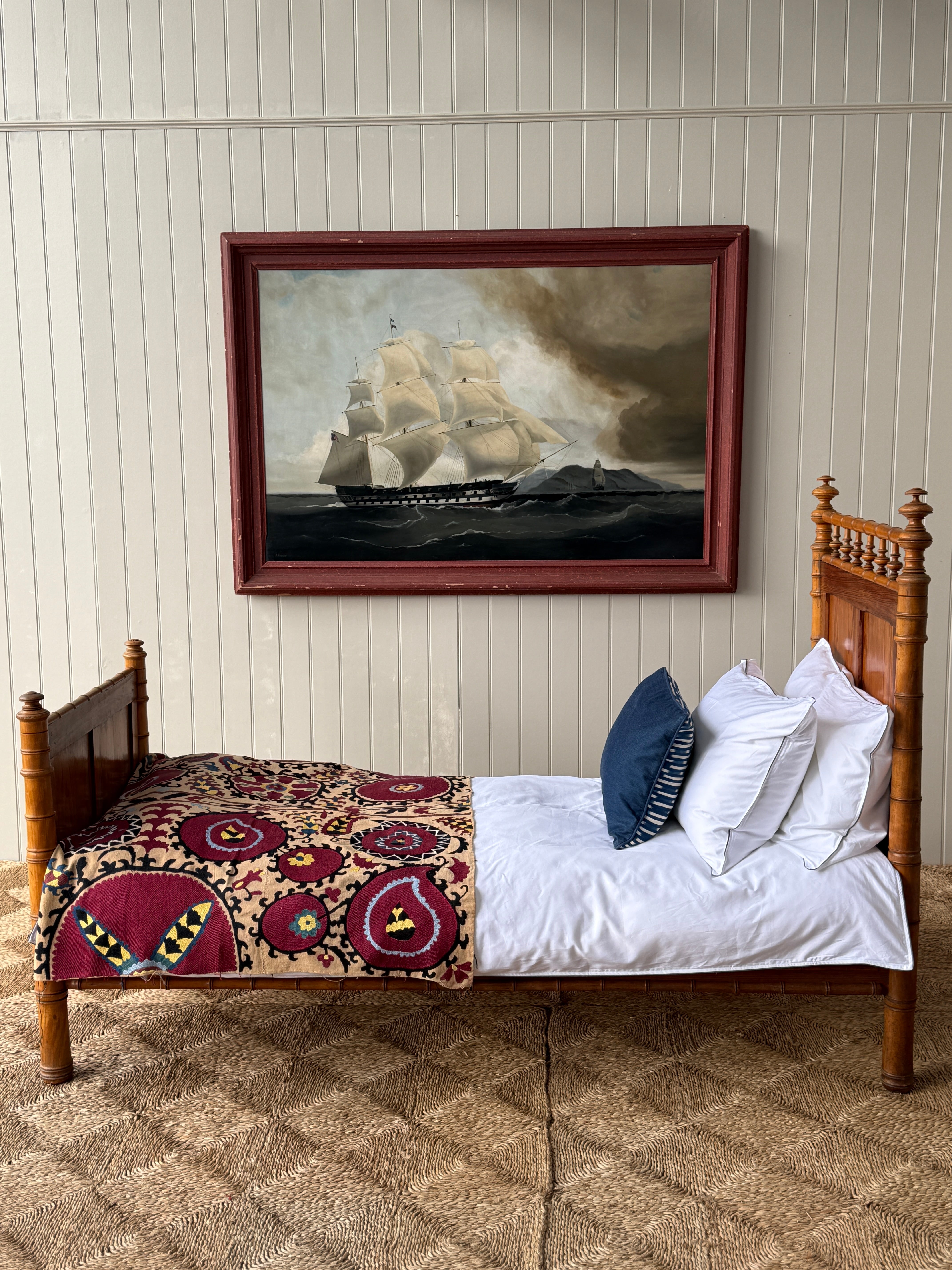 Faux Bamboo Single Bed