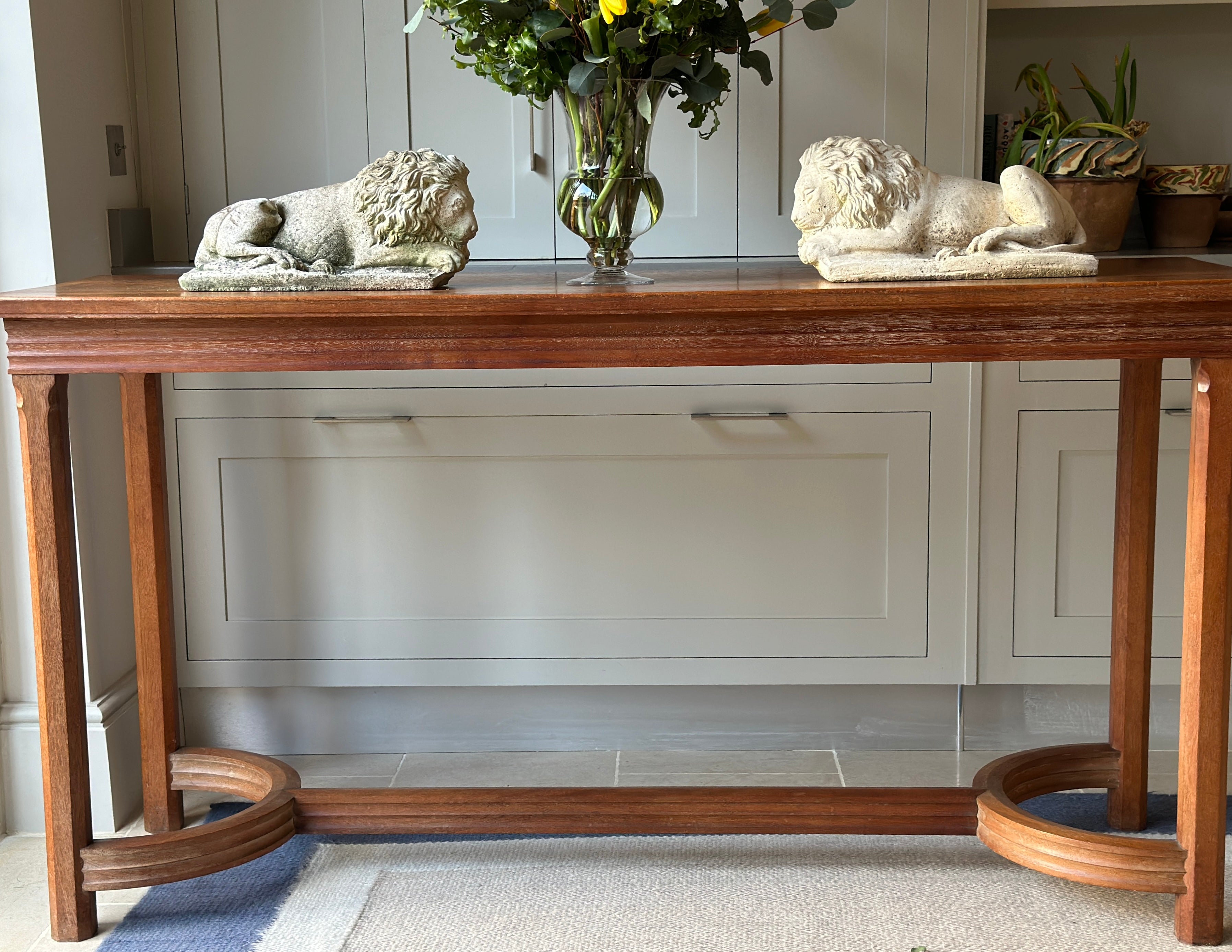 Stunning Large Scale Honeyed Oak Console in the manner of Pugin