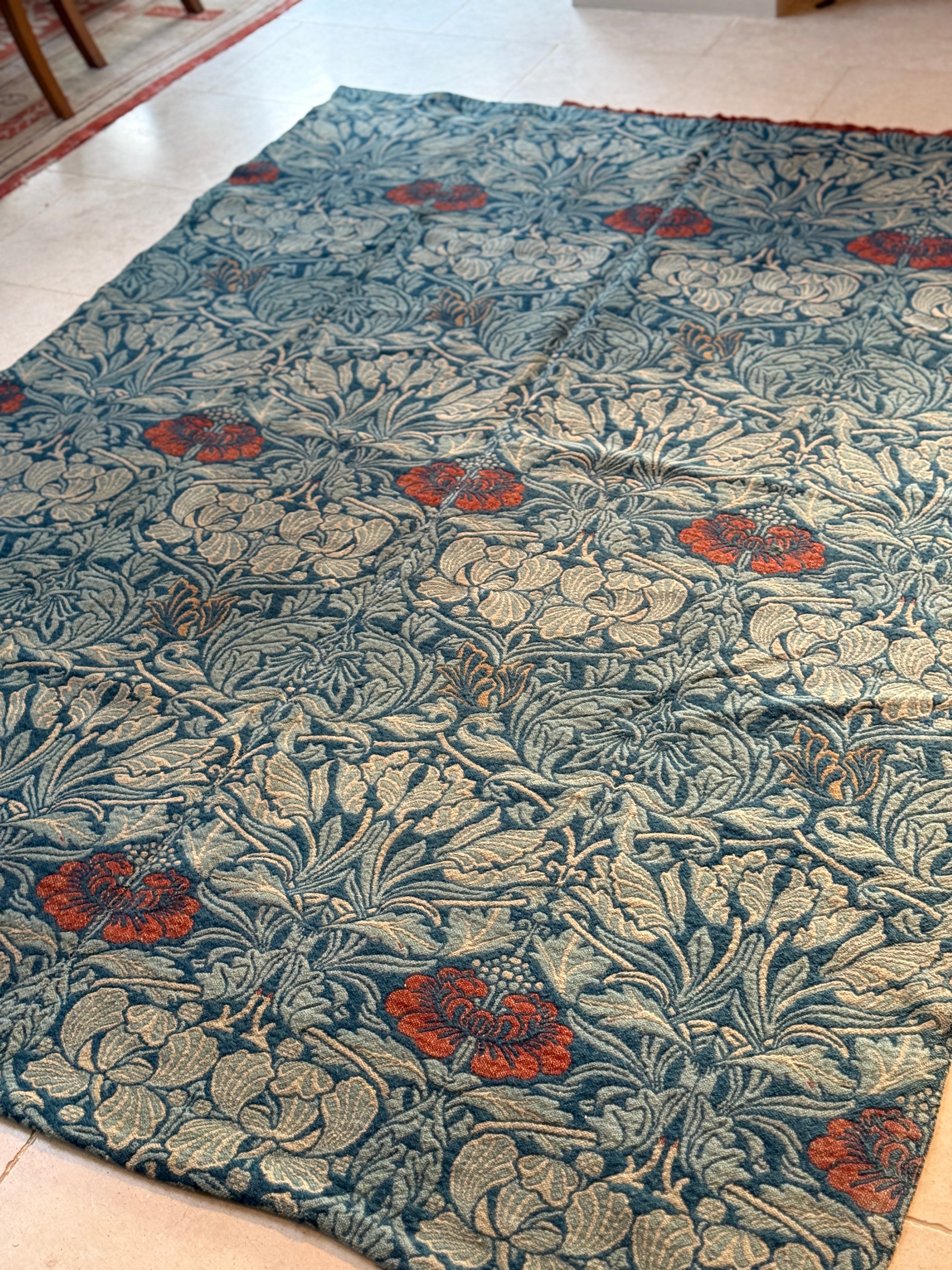 Large Original Woollen William Morris Curtain Panel - circa 1880