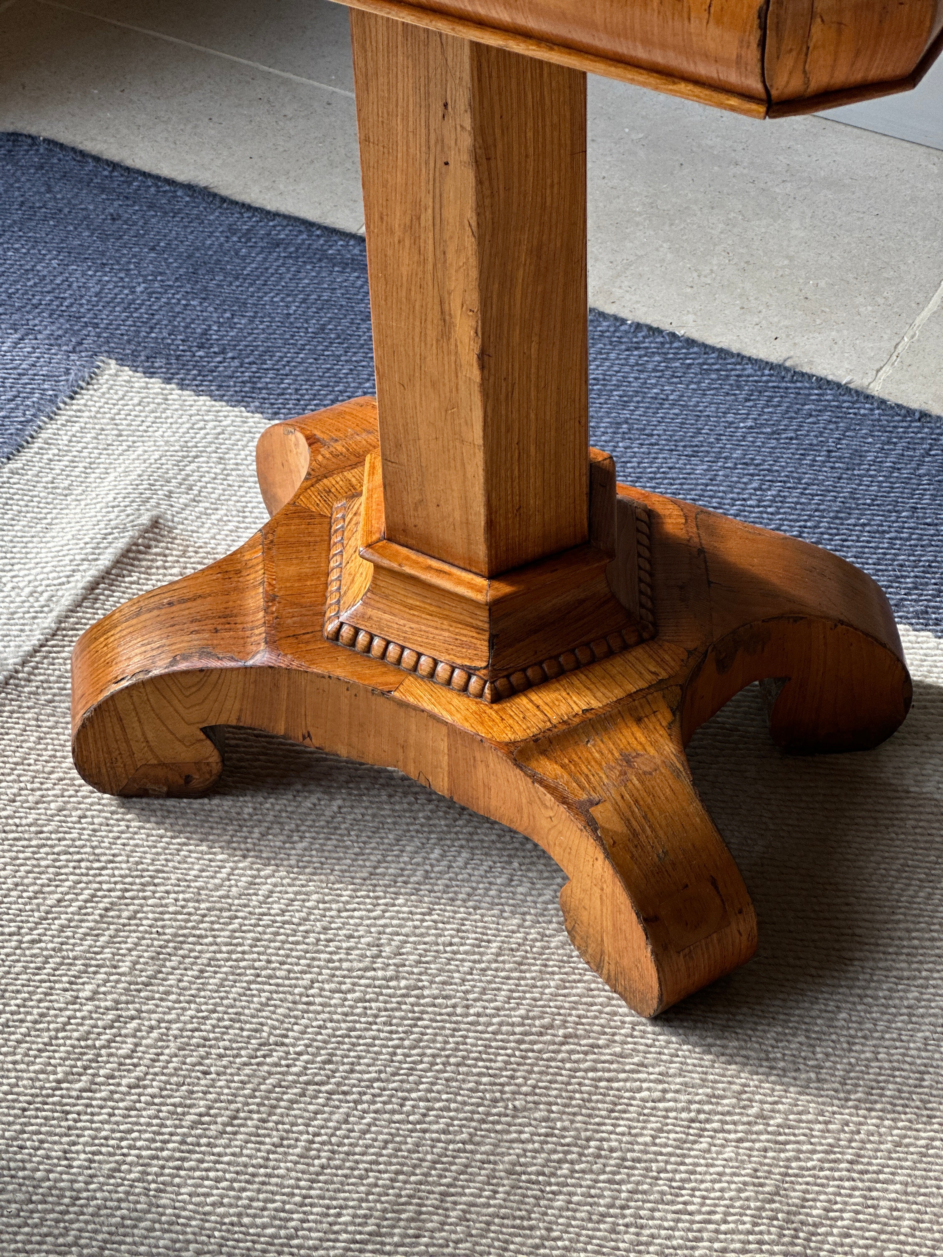 19th Century Swedish Satin Birch Side Table