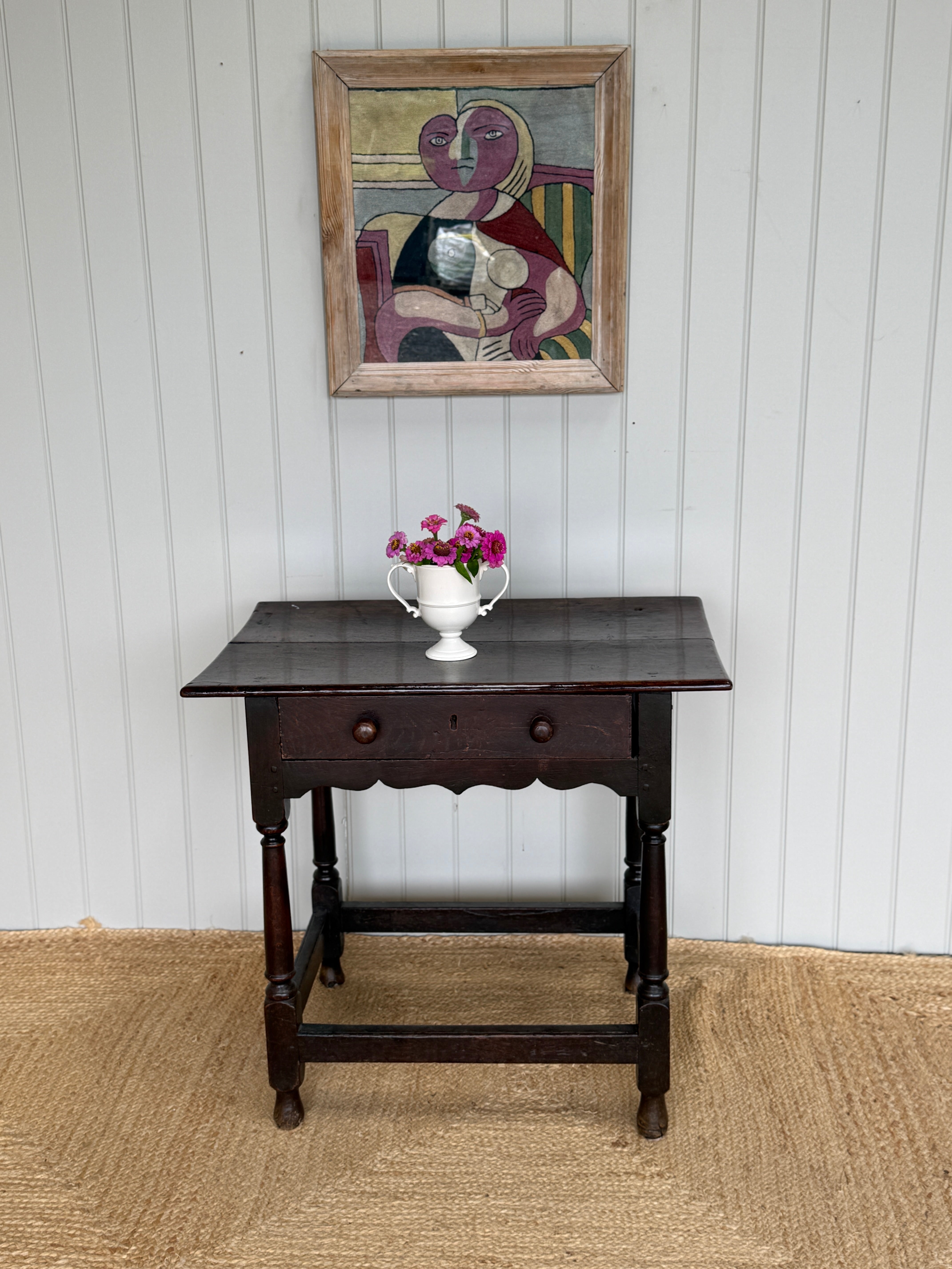 Early 18th Century Oak Side Table