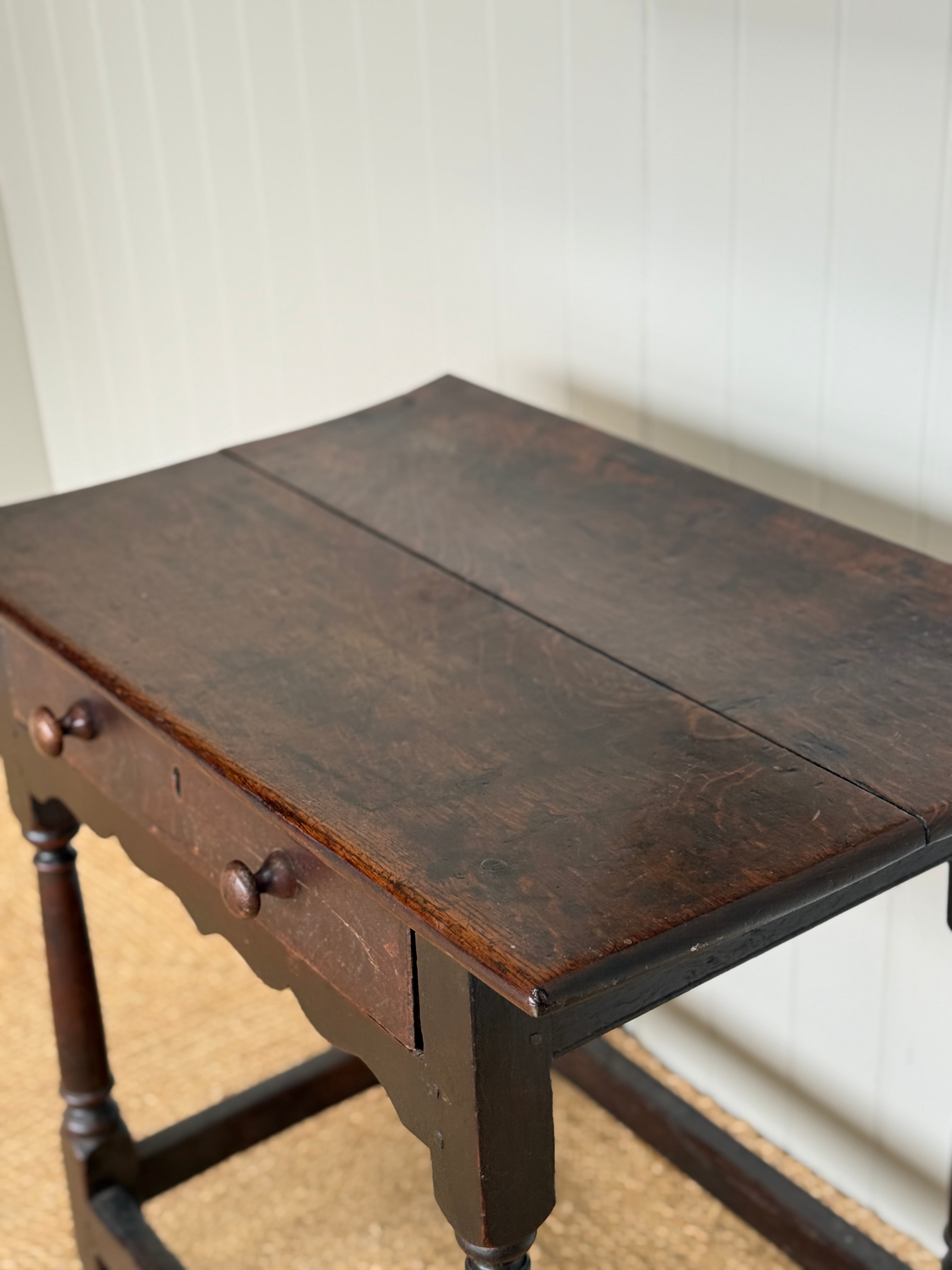 Early 18th Century Oak Side Table