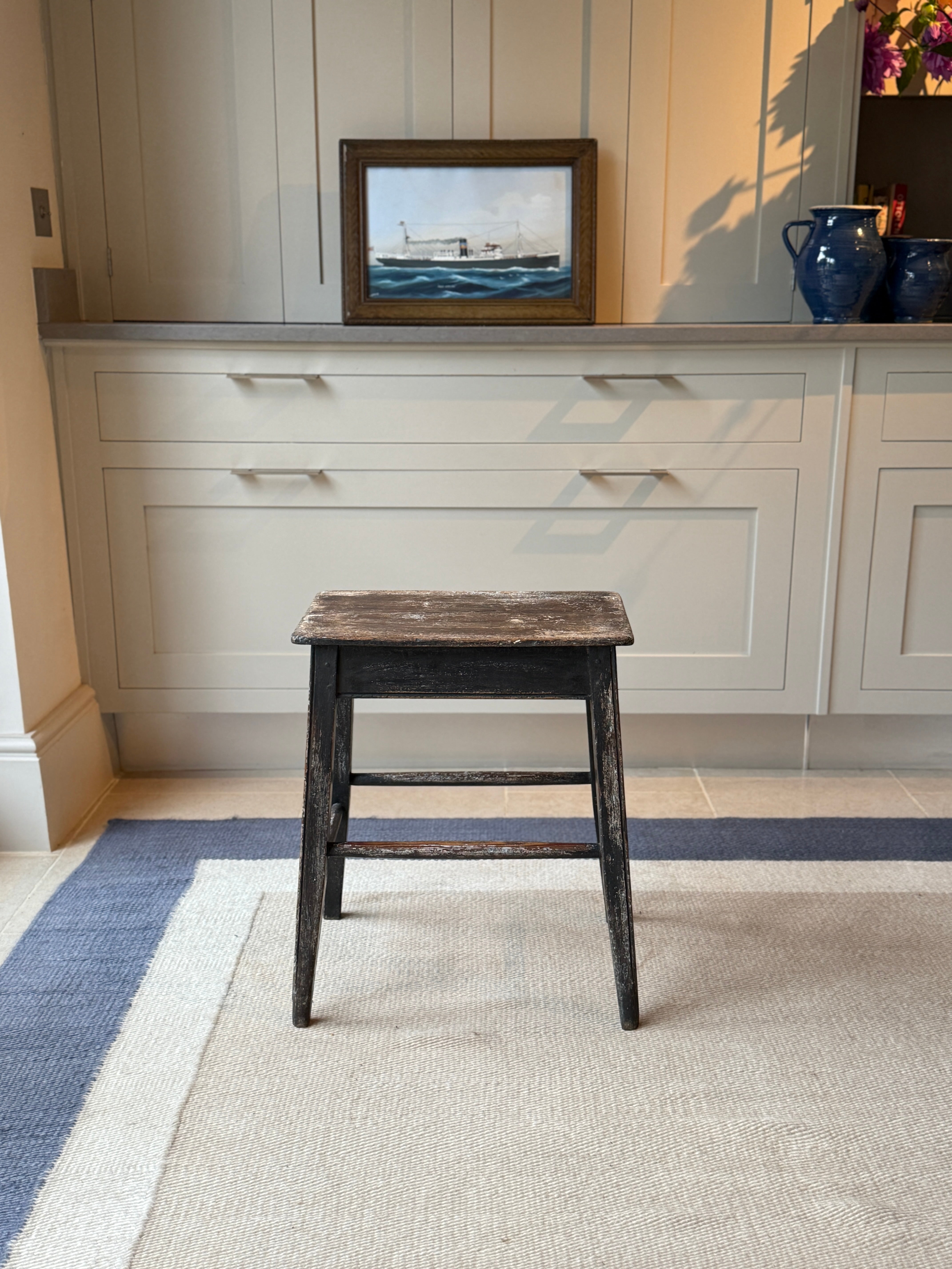 Small Painted Stool