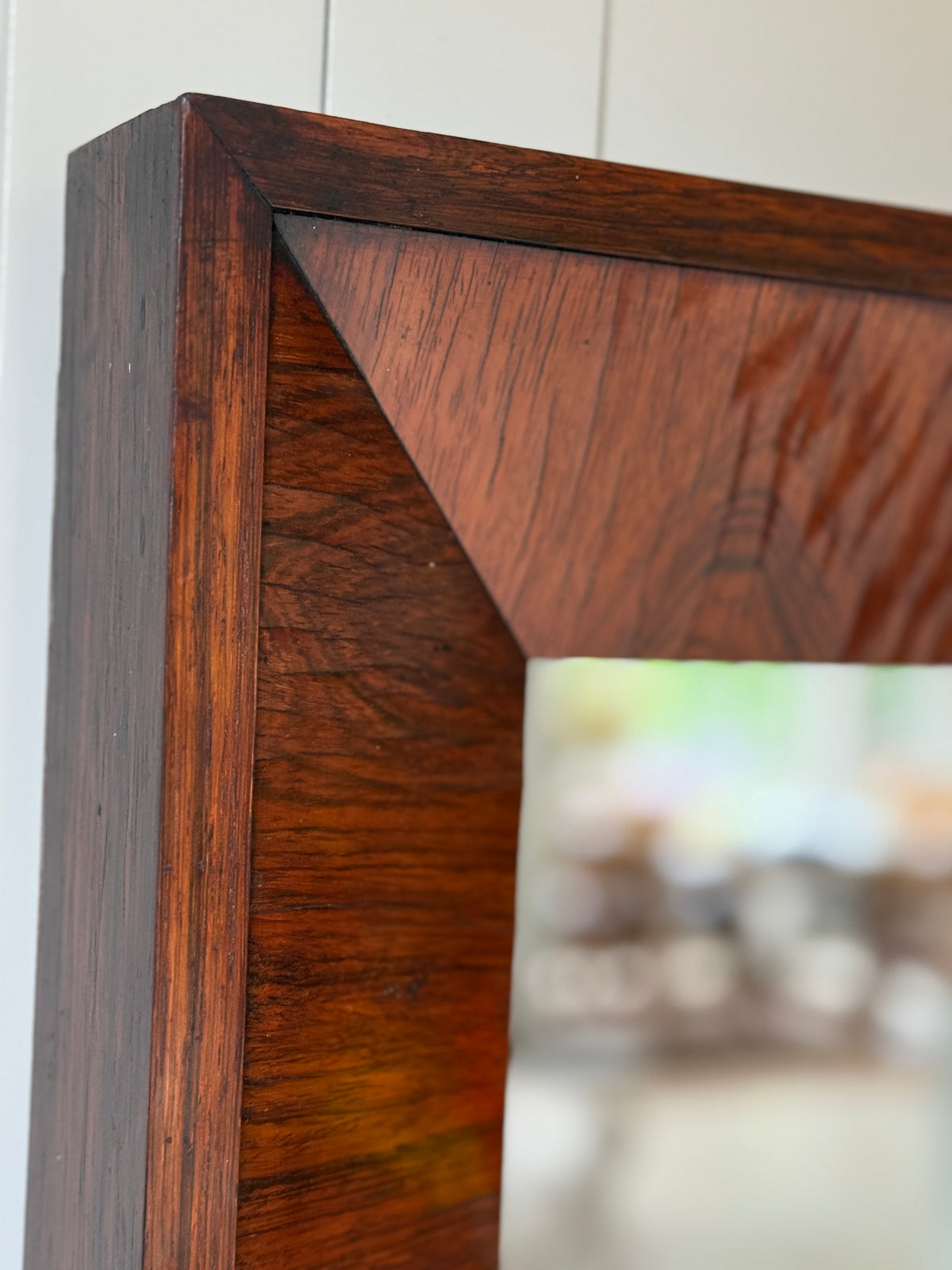Art Deco Rosewood Mirror, Circa